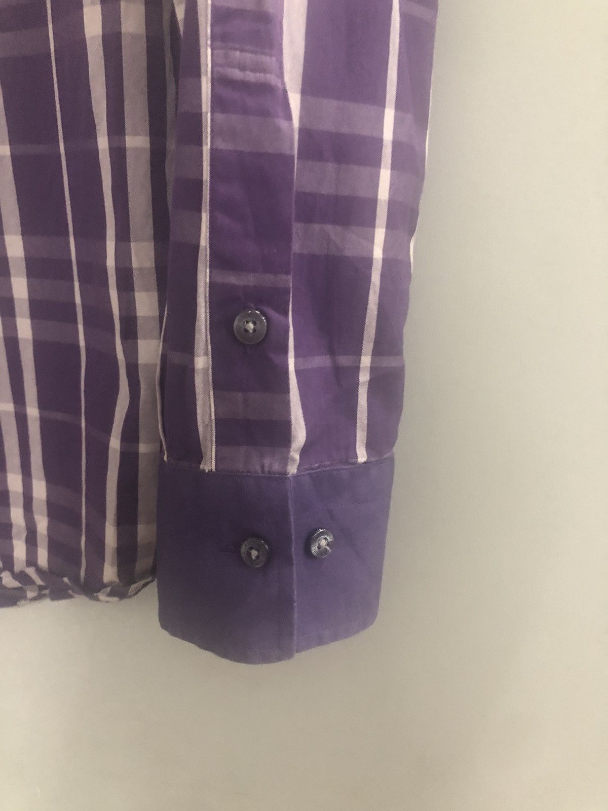 Burberry BURBERRY Black Label Shirt Nova Check Purple Size US M / EU 48-50 / 2 - 4 Thumbnail