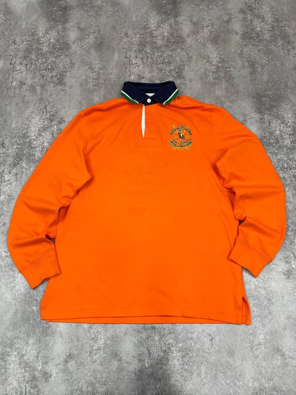 Polo Ralph Lauren Polo Ralph Lauren Men Polo Shirt Custom Fit Orange Size US M / EU 48-50 / 2 - 1 Thumbnail