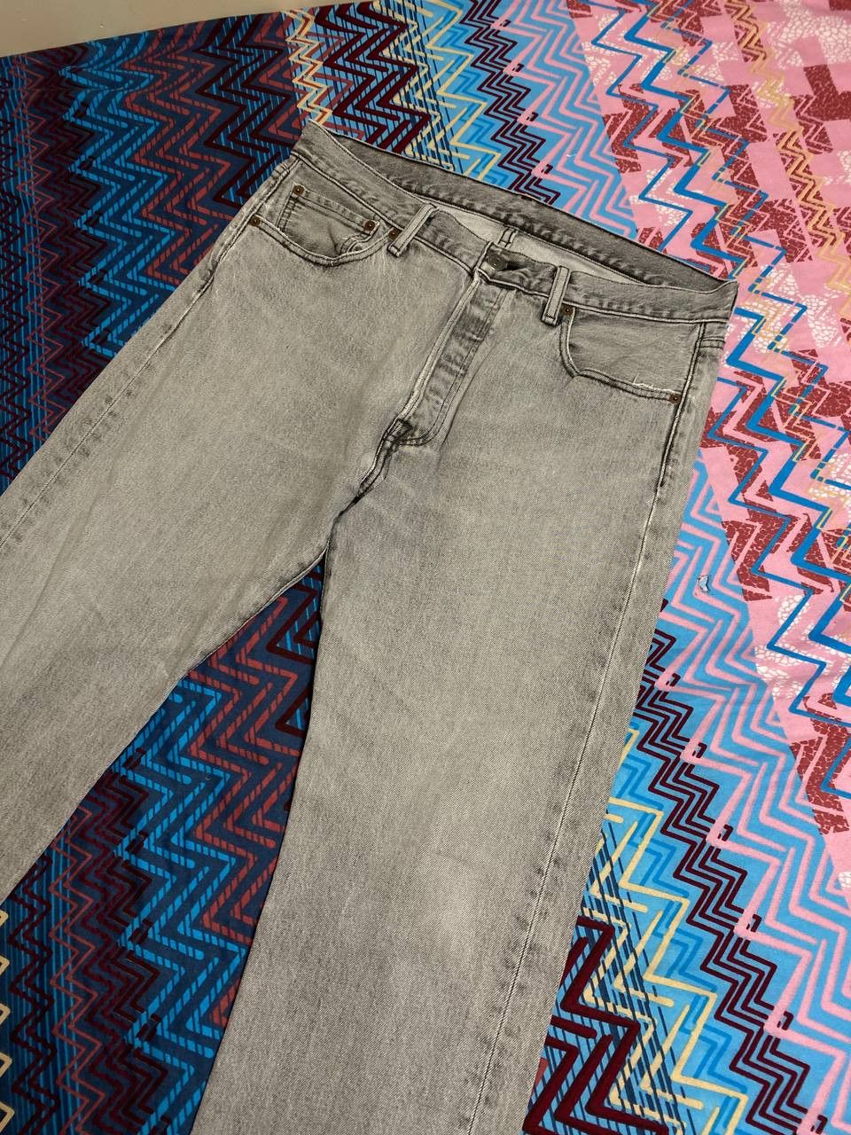 Levi's Denim pants gray Levi's 501 Y2K vintage w33 streetwear Size US 33 - 8 Thumbnail