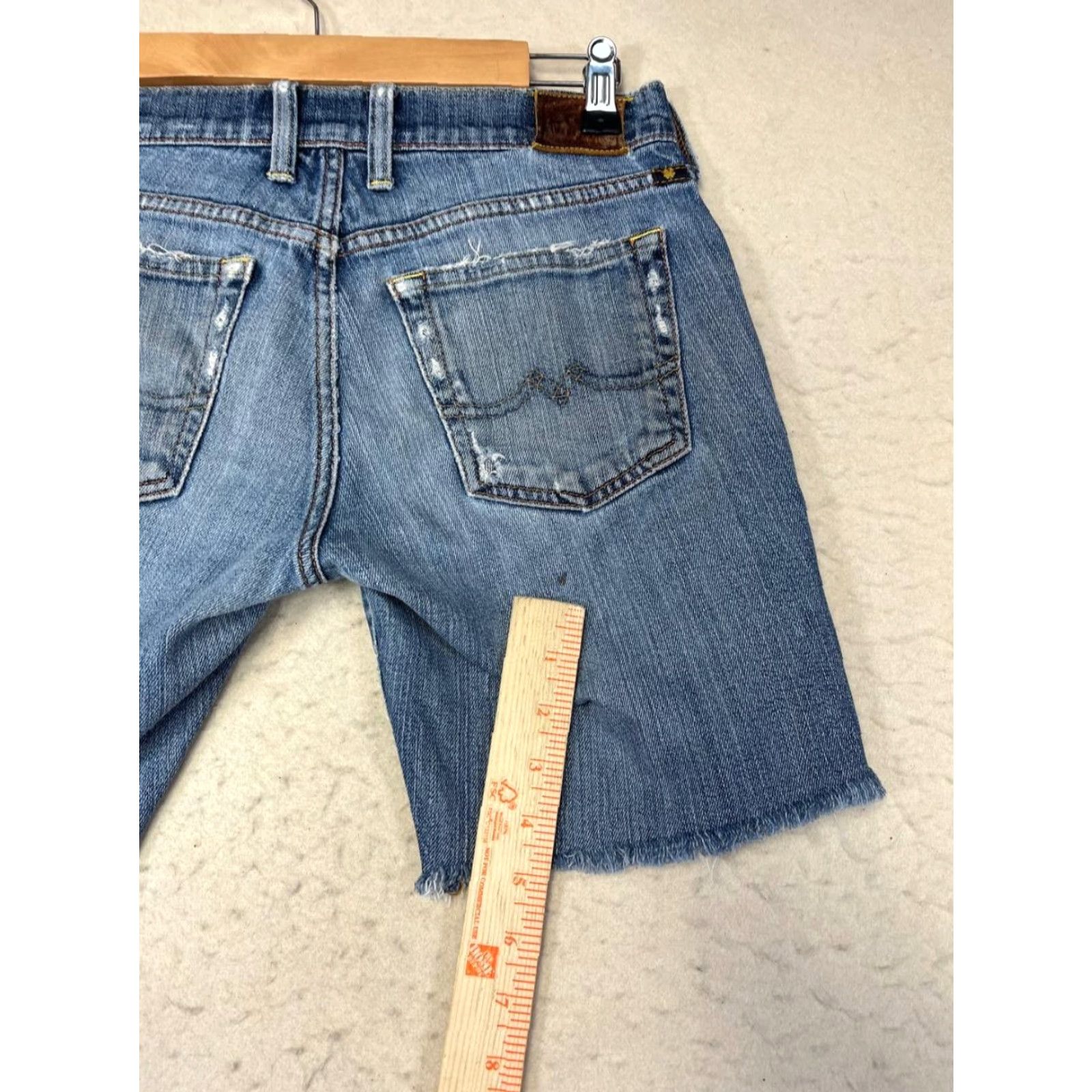 Lucky Brand Lucky Brand Jeans Shorts Bermuda Denim Womens 2/26 High Rise Cut Off 5-Pocket Blue Denim Classic Modern 2/26 Size 26" / US 2 / IT 38 - 6 Thumbnail