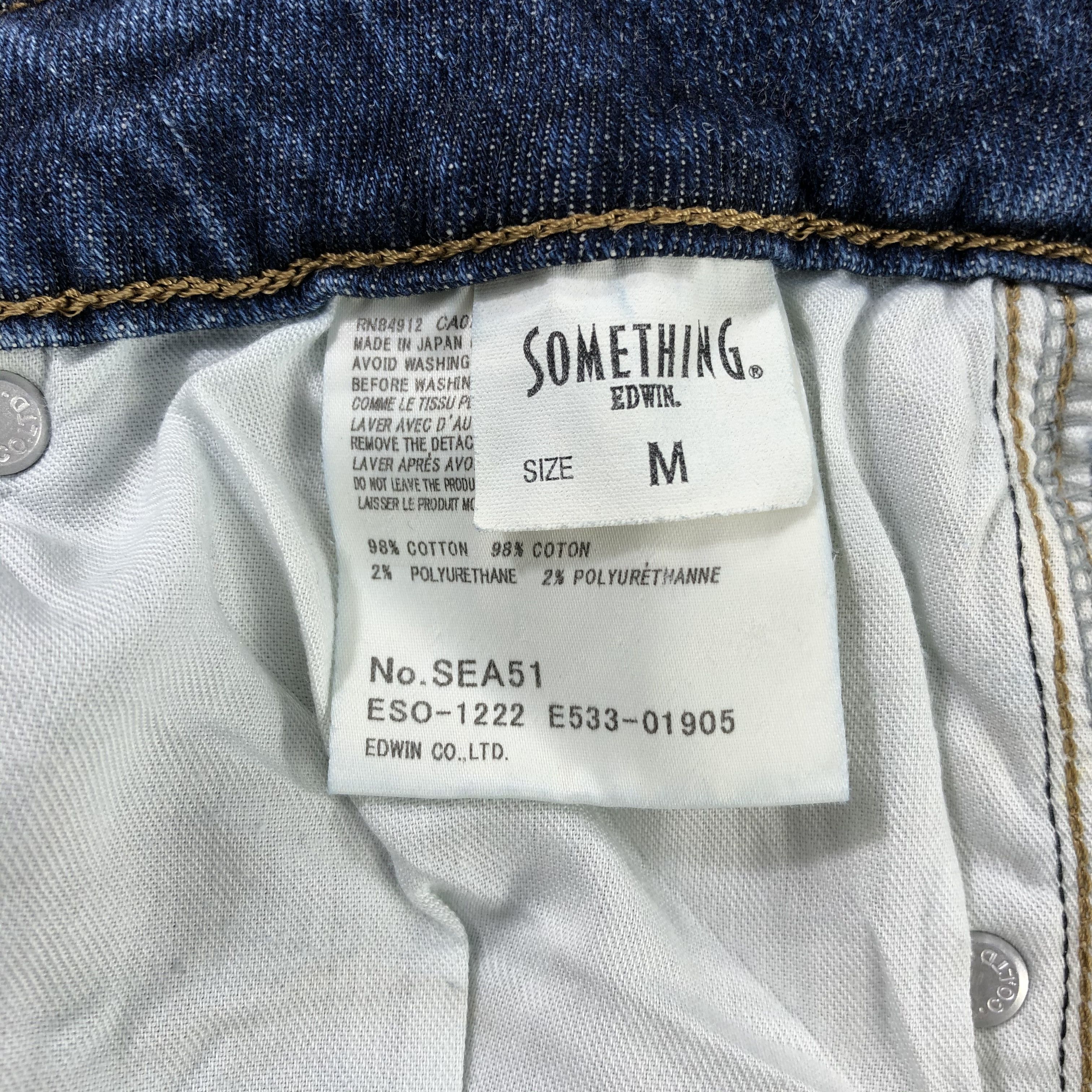 Edwin Something Edwin Jeans Blue Wash Flare Denim KJ1445 Size 29" - 10 Thumbnail