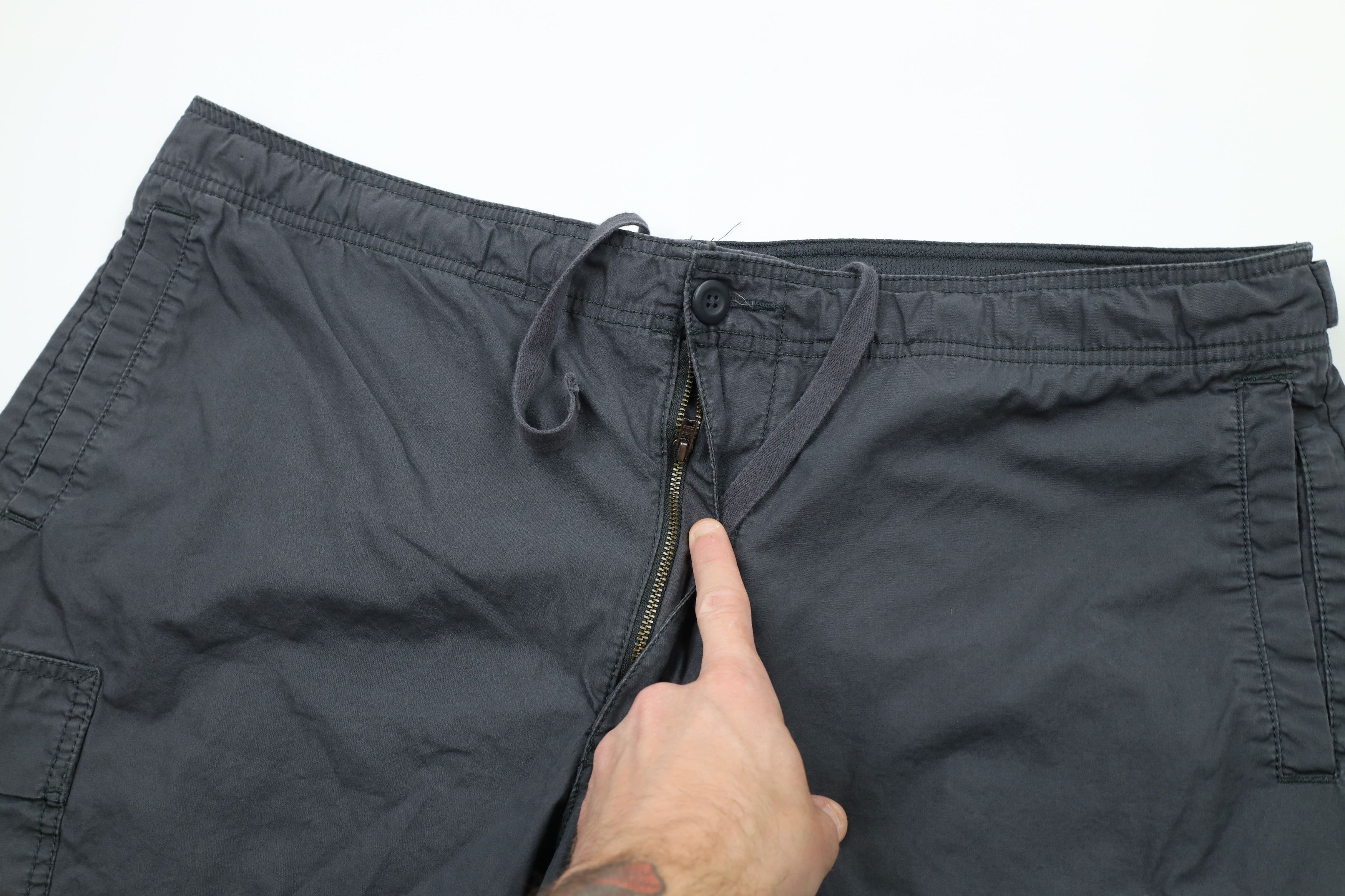 Nike × Vintage Vintage Nike Scott Mini Swoosh Cargo Shorts Gray Cotton Size US 38 / EU 54 - 6 Thumbnail