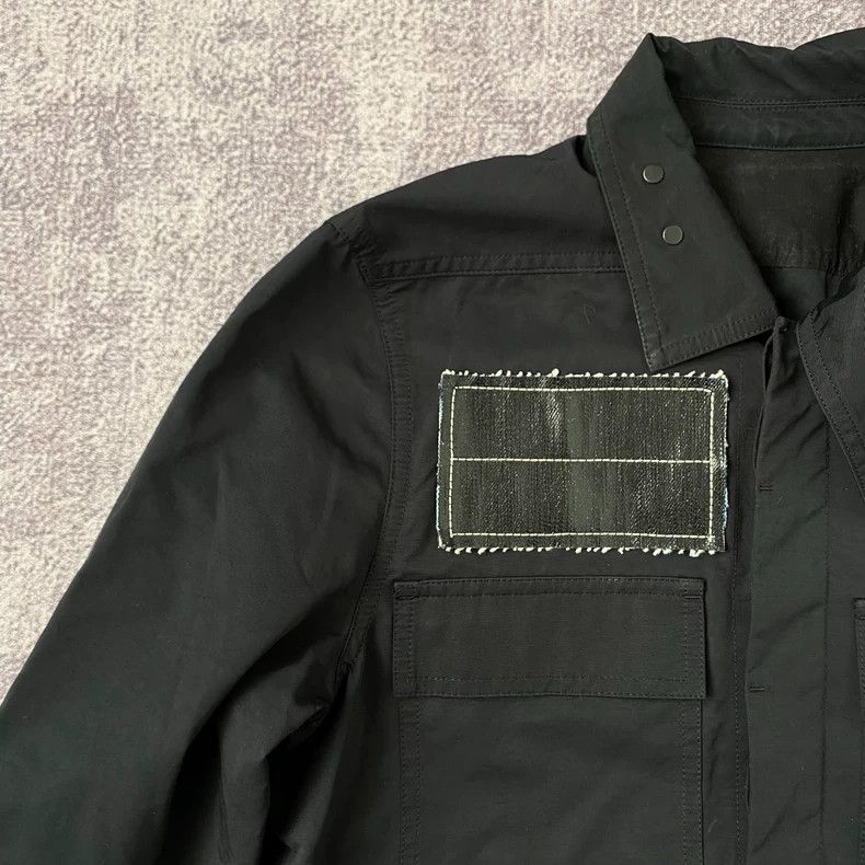 Rick Owens Rick Owens 18 Fw Patch Irregular Neck Nylon Black Jacket 2 Size US S / EU 44-46 / 1 - 4 Thumbnail