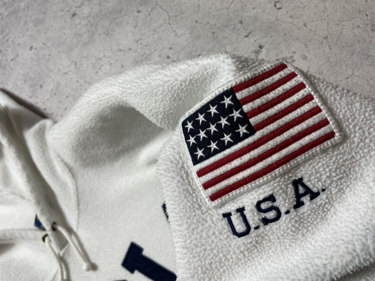 Polo Ralph Lauren Polo Ralph Lauren USA Big Logo Y2K Fleece White Hoodie Size US L / EU 52-54 / 3 - 5 Thumbnail