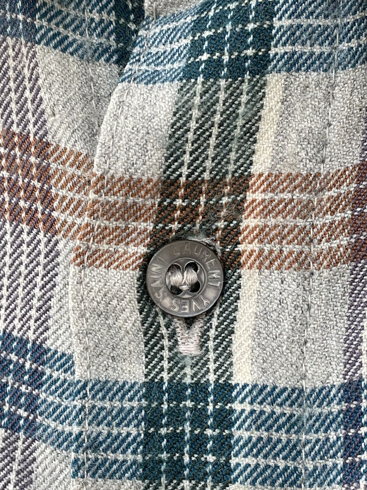 Yves Saint Laurent Yves Saint Laurent Flannel Shirt Size US M / EU 48-50 / 2 - 4 Thumbnail