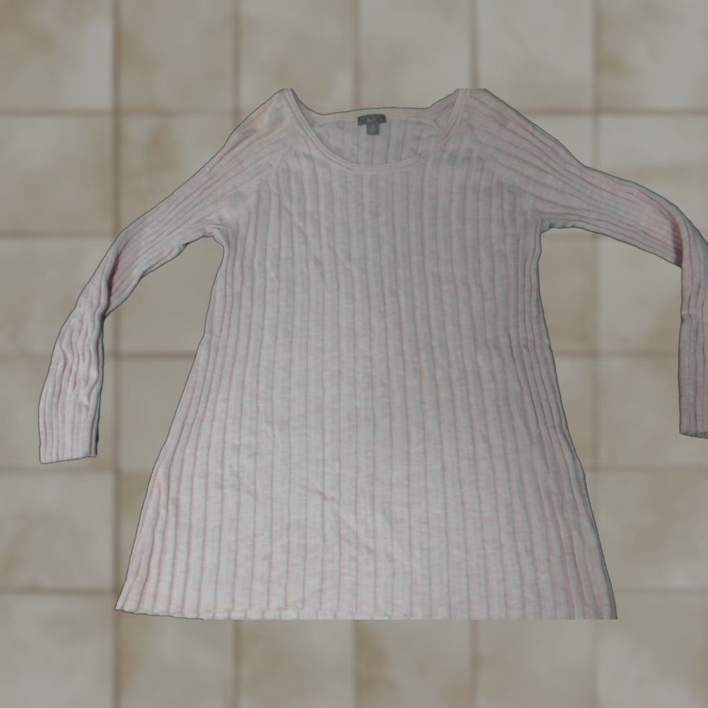J. Jill J. Jill Womens Sweater Pullover Knit Crew Neck Raglan Long Sleeve Pink Petite Medium Regular Stretch Button Knit Winter Size M / US 6-8 / IT 42-44 - 1 Thumbnail