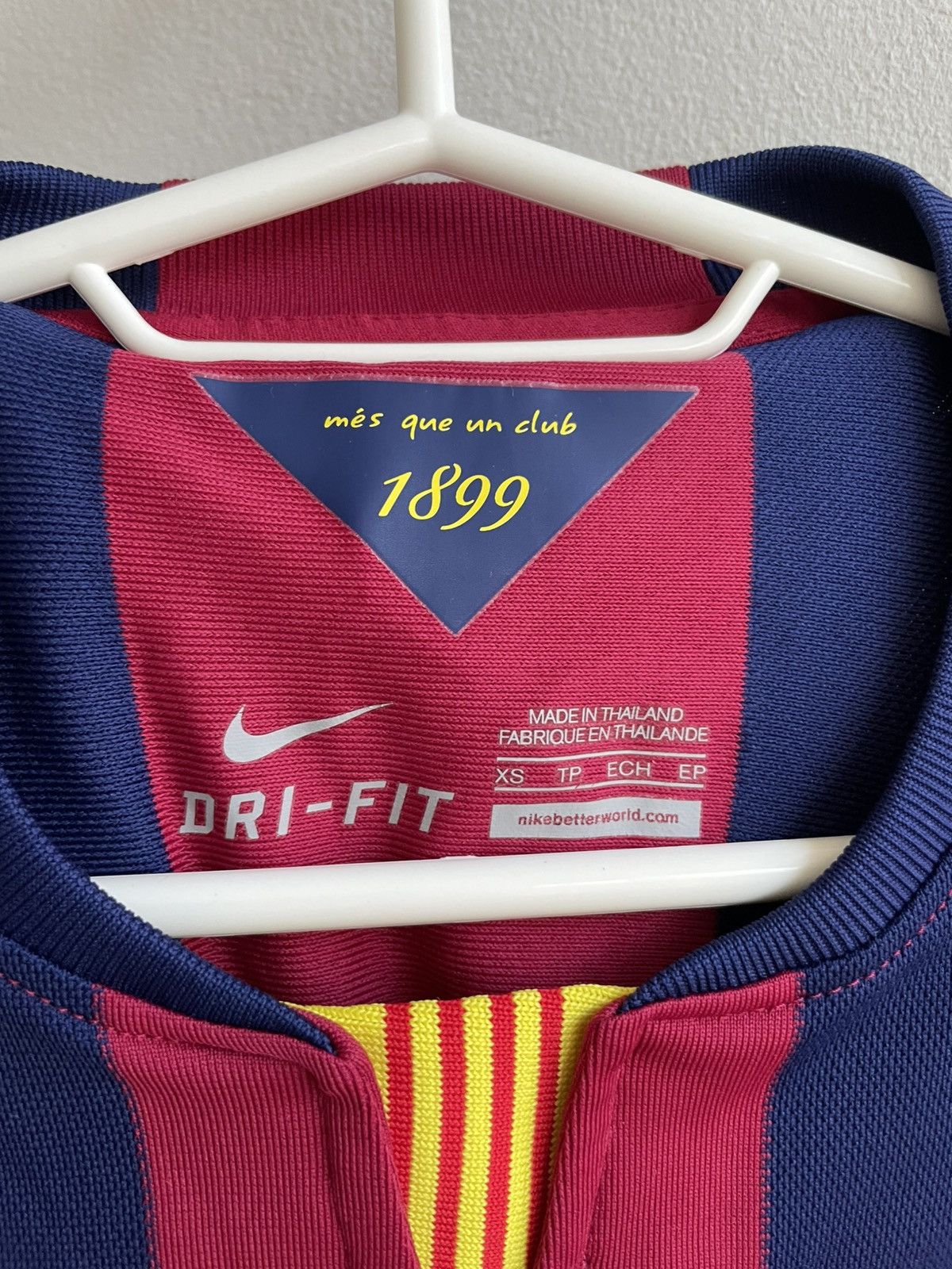 Nike Barcelona 2014 2015 Home Shirt Football Soccer Jersey Nike Size XS / US 0-2 / IT 36-38 - 10 Thumbnail
