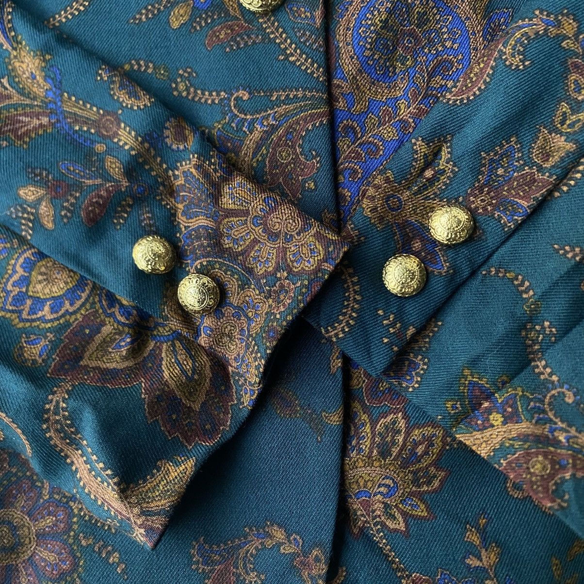 Burberry ‼️LAST DROP‼️Burberry Vintage Floral Paisley Blazer Jacket Size S / US 4 / IT 40 - 20 Thumbnail