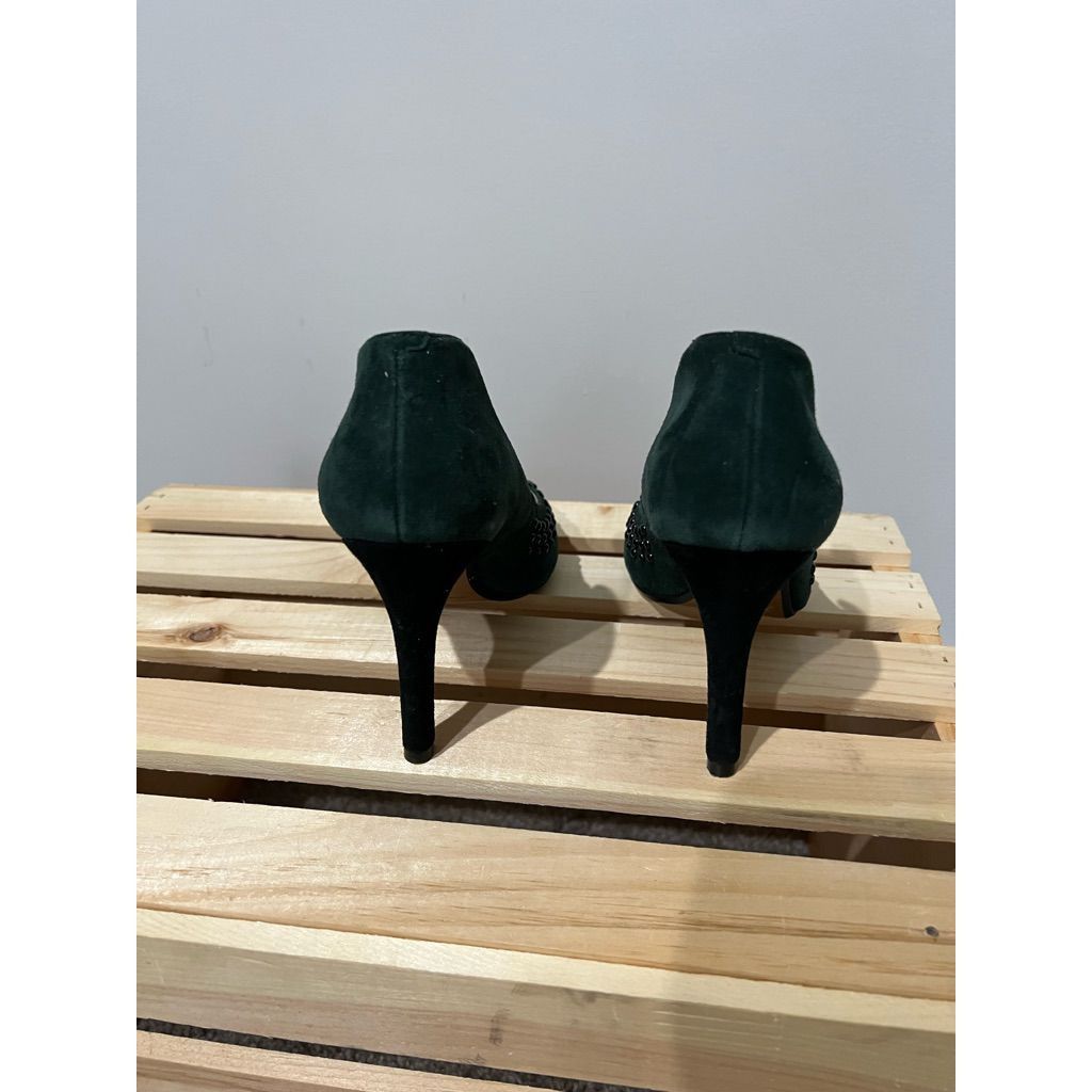 Clarks Clarks Narrative Women's Pump Heels Shoes Suede Dark Green B Size US 7 / IT 37 - 4 Thumbnail