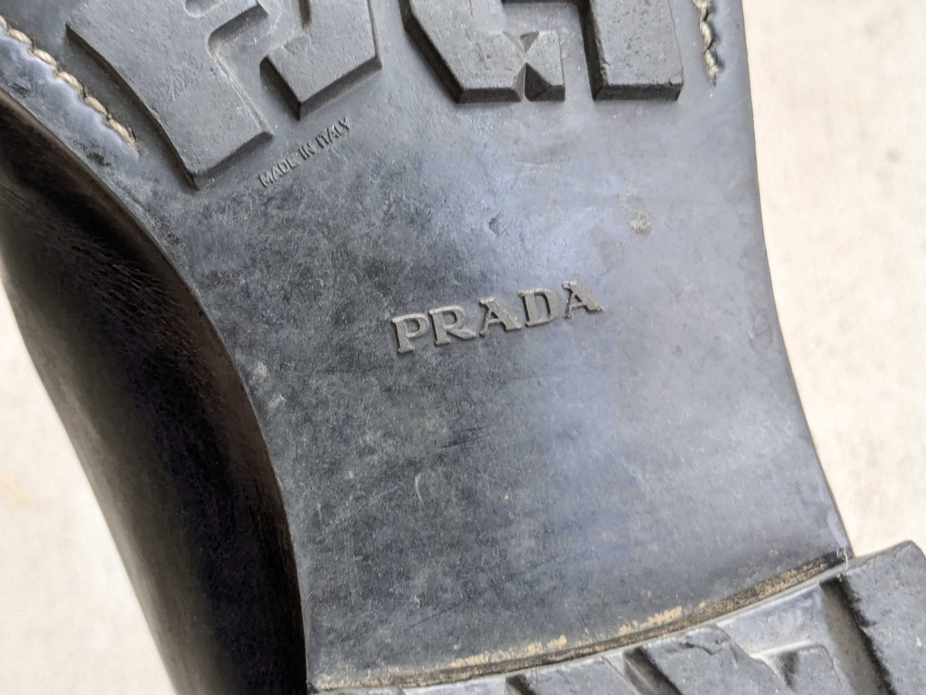 Prada Prada Split Toe Oxfords Derby's Black 11 Leather Bluchers Size US 11 / EU 44 - 18 Thumbnail