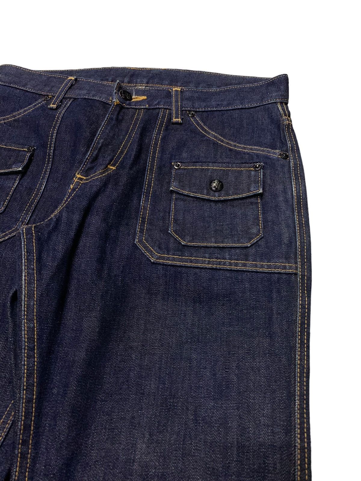Lee × Levi's × Vintage Vintage Lee Rider Bush Pocket Denim Raw Indigo Pants Size US 30 / EU 46 - 4 Thumbnail