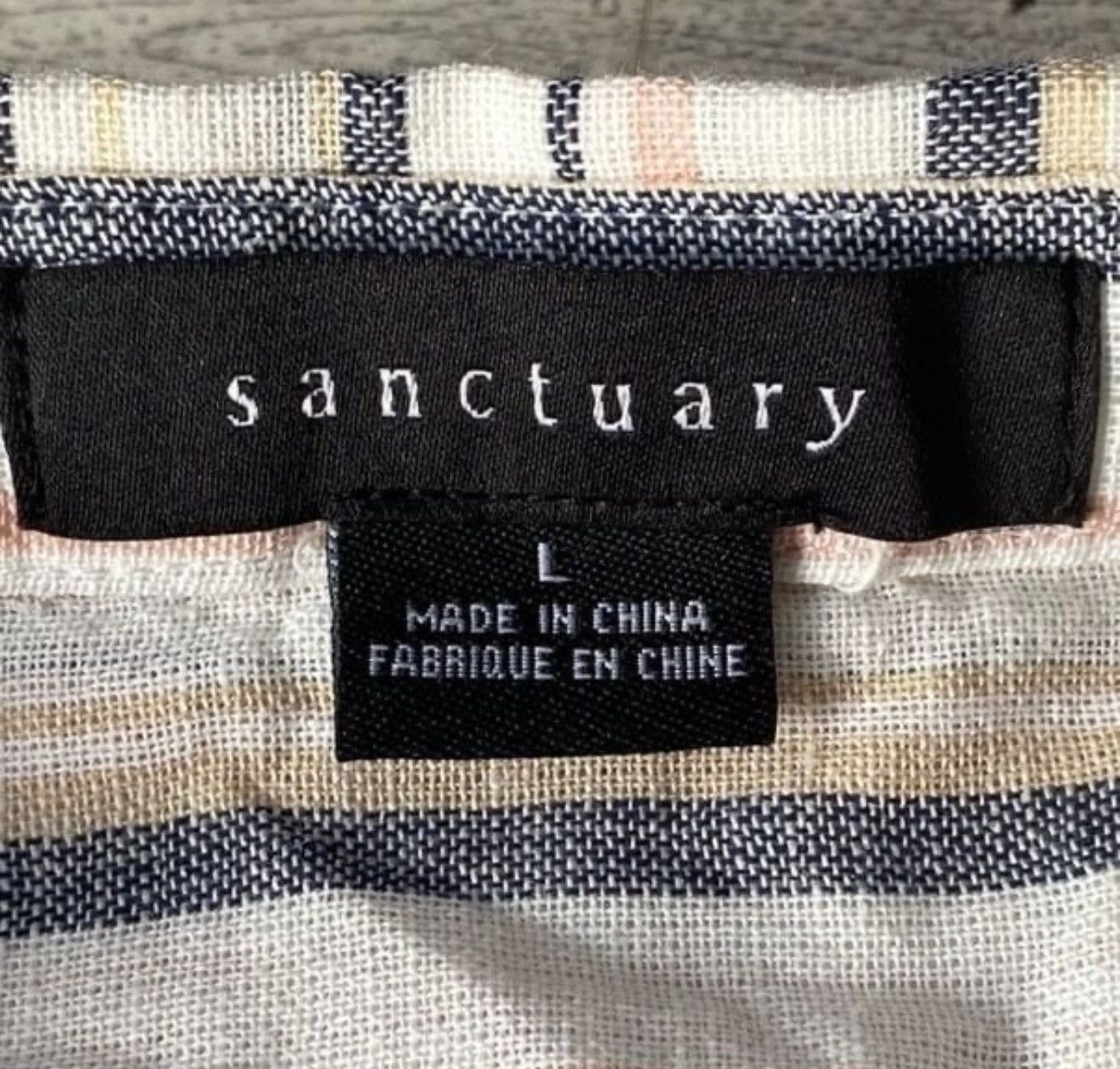 Nordstrom Santuary, Pastel Striped, Oversized, Button Down Blouse Size L / US 10 / IT 46 - 8 Thumbnail