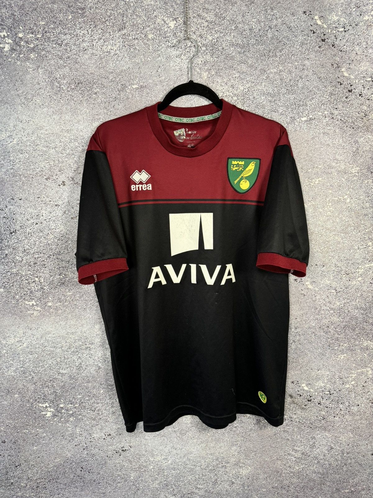Errea × Vintage Vintage Norwich City 2014/15 Errea Jersey blokcore Size US XL / EU 56 / 4 - 1 Thumbnail