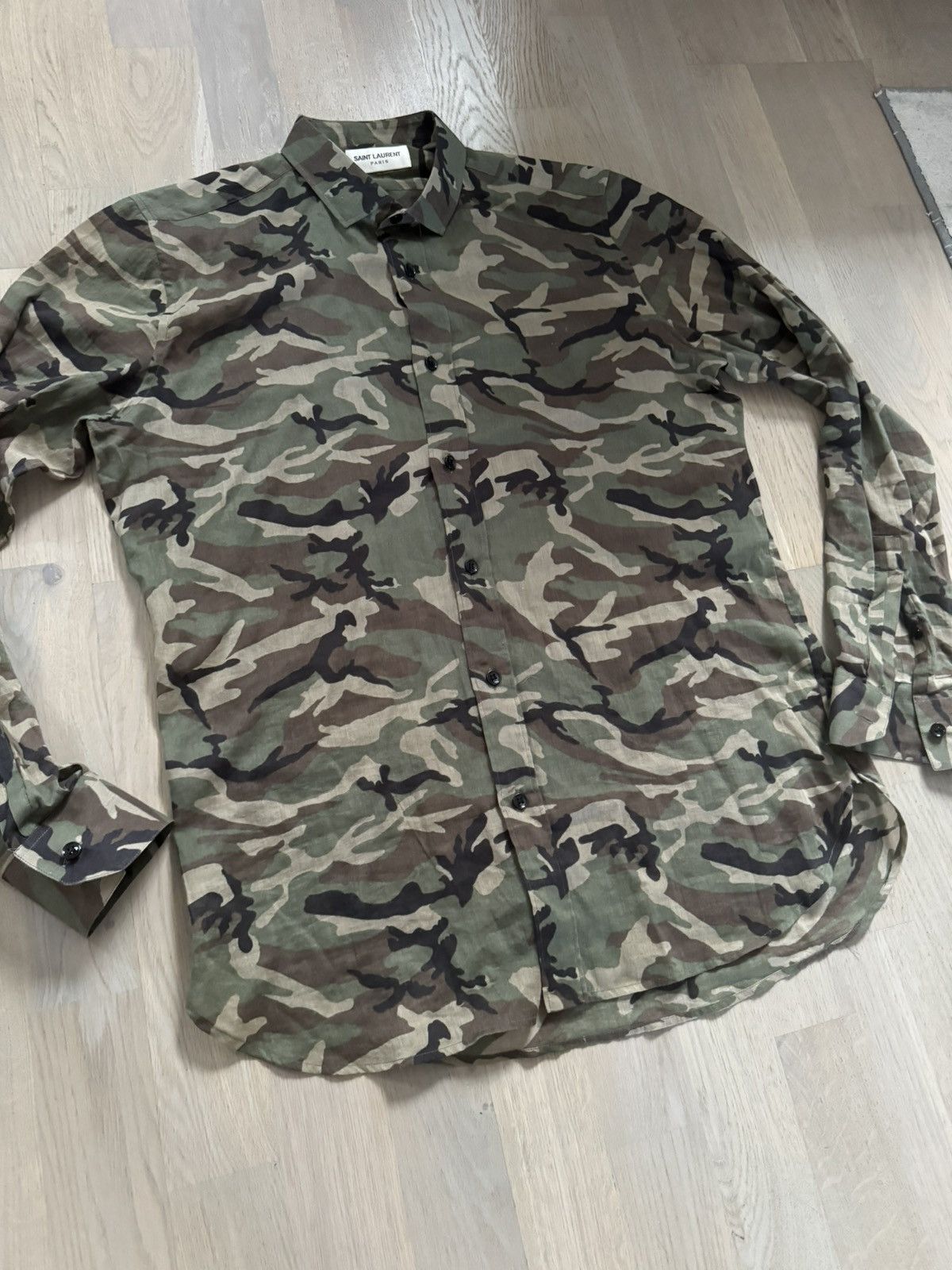 Saint Laurent Paris SAINT LAURENT shirt SEE PHOTOS FOR REAL TAPE MEASUREMENTS Size US S / EU 44-46 / 1 - 2 Thumbnail