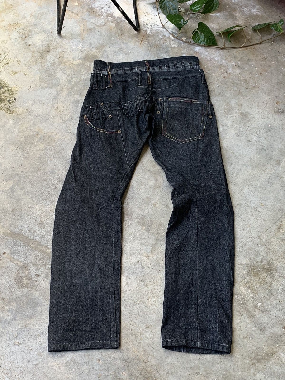 If Six Was Nine 🔥VERY RARE🔥BREATHMINT Punk Tartan Triple Waist Denim Size US 31 - 5 Thumbnail