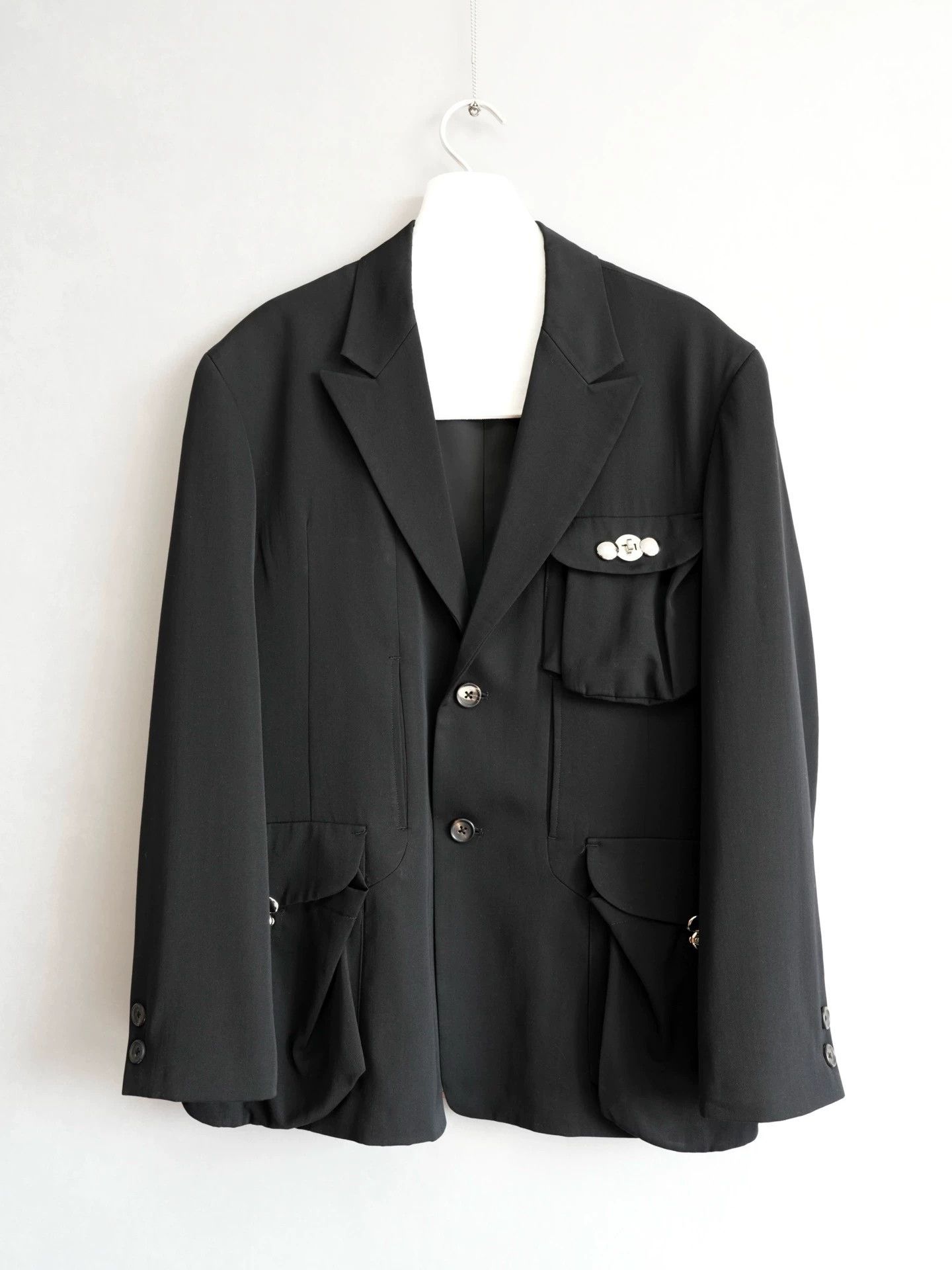 Yohji Yamamoto Yohji Yamamoto 91SS Iron Snap Wool Jacket S Size US S / EU 44-46 / 1 - 1 Thumbnail
