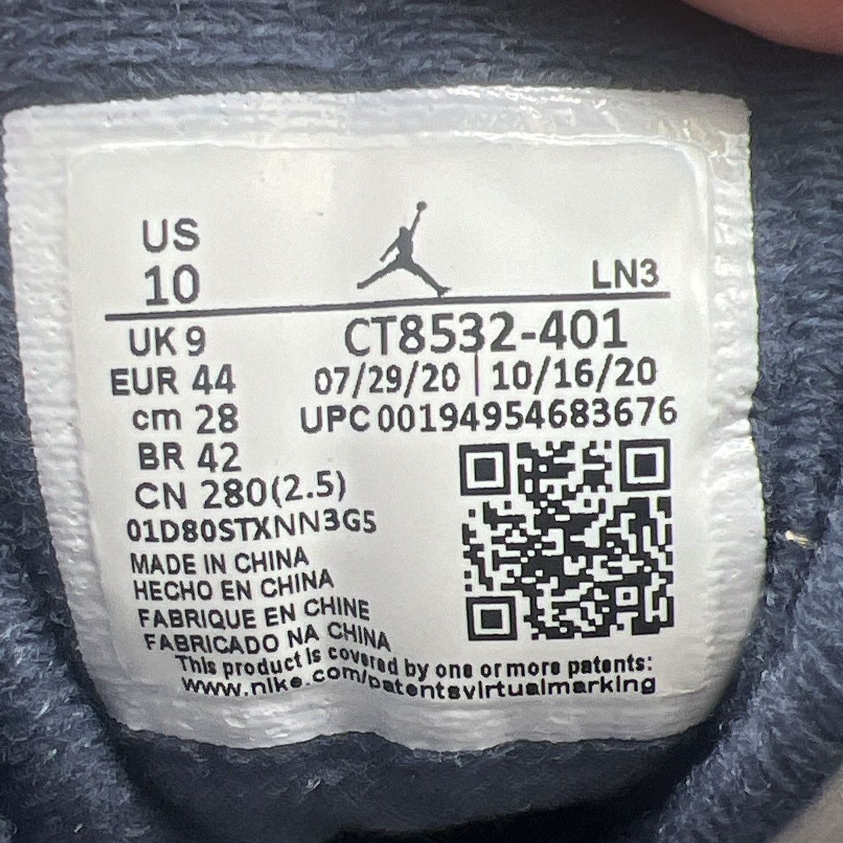 Jordan Brand Air Jordan 3 Georgetown Size US 10 / EU 43 - 8 Thumbnail