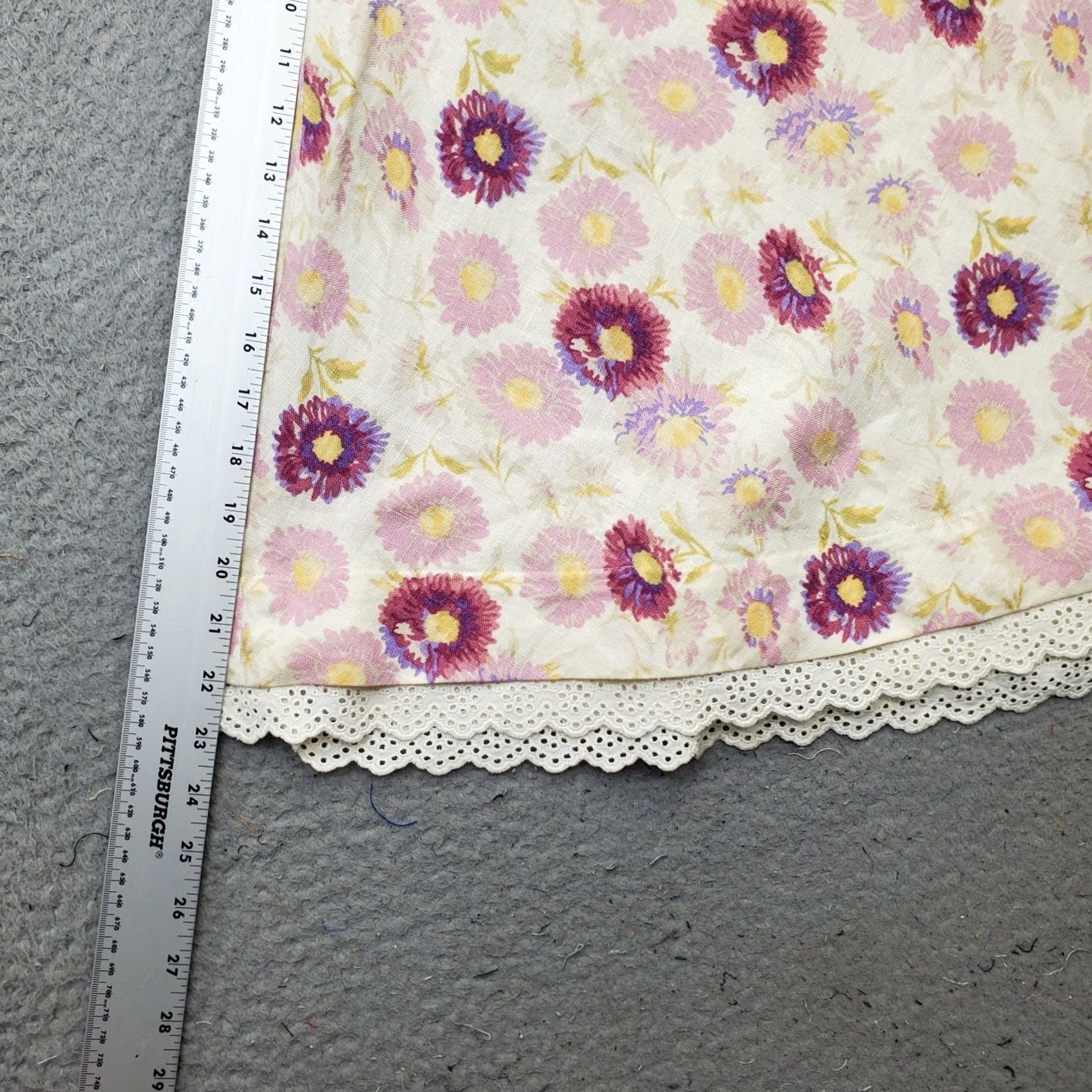 J. Jill J. Jill Womens A-Line Skirt Size PS Small Multicolor Floral Linen Lightweight Casual Travel Size 28" / US 6 / IT 42 - 3 Thumbnail