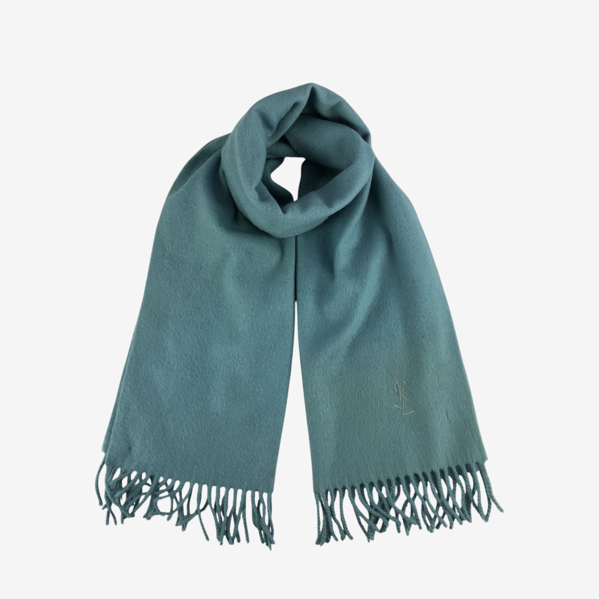 Vintage Vintage Yves Saint Laurent Scarf Muffler YSL Wool Scarves Size ONE SIZE - 1 Thumbnail