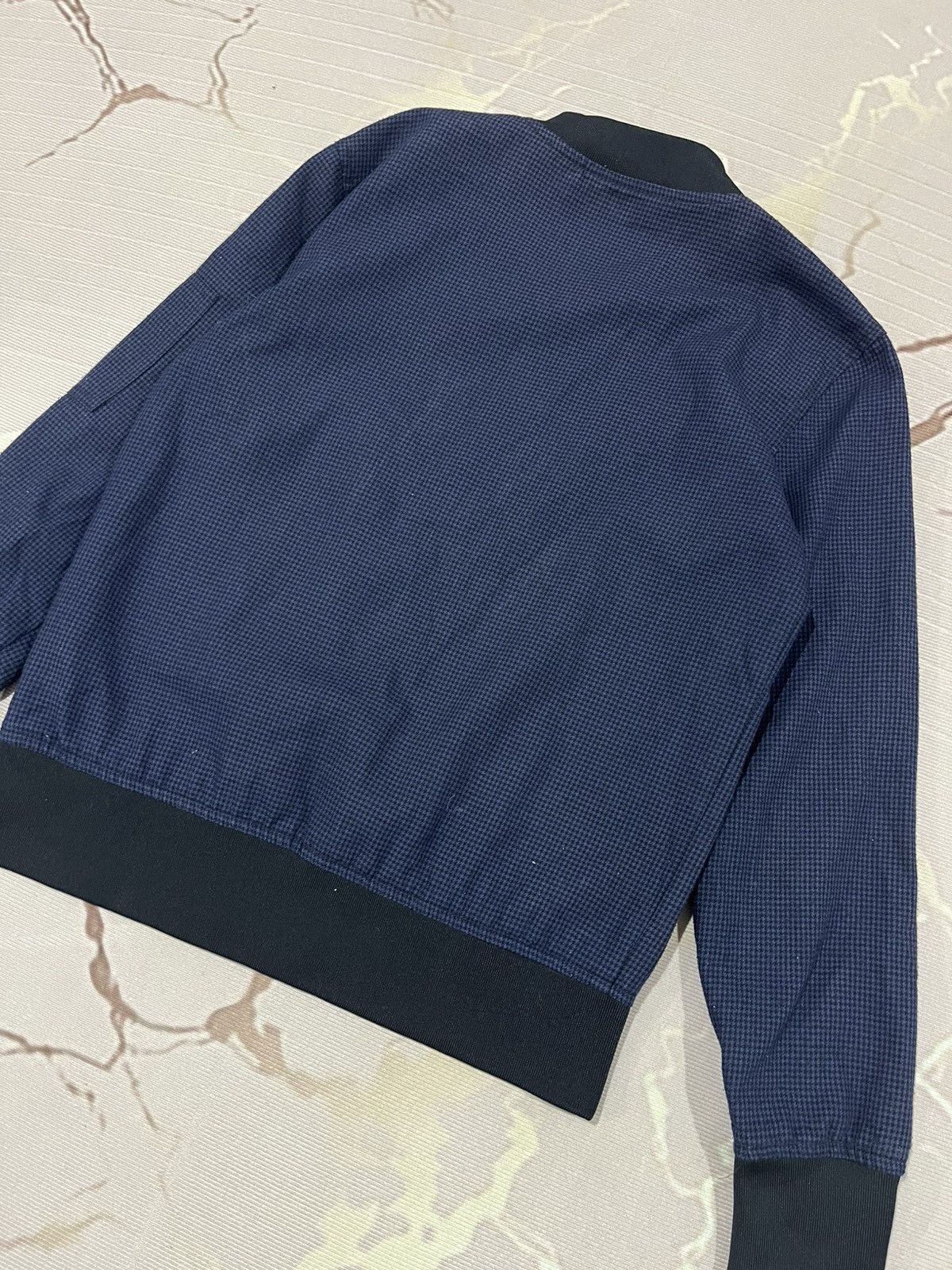 Japanese Brand Beno Navy Houndstooth Bomber Jacket M Size US S / EU 44-46 / 1 - 10 Thumbnail