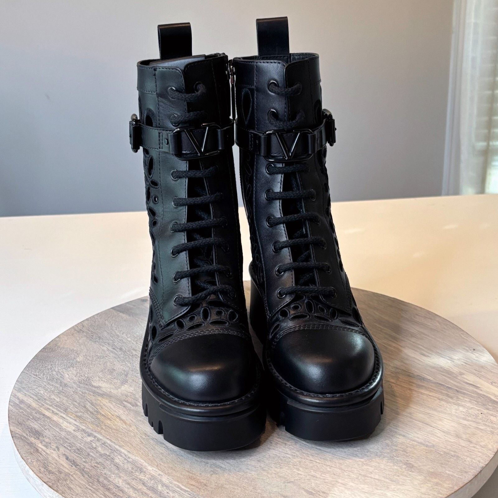 Valentino Valentino Atelier San Gallo Combat Boots EU Size 35 US 5 Size US 5 / IT 35 - 5 Thumbnail