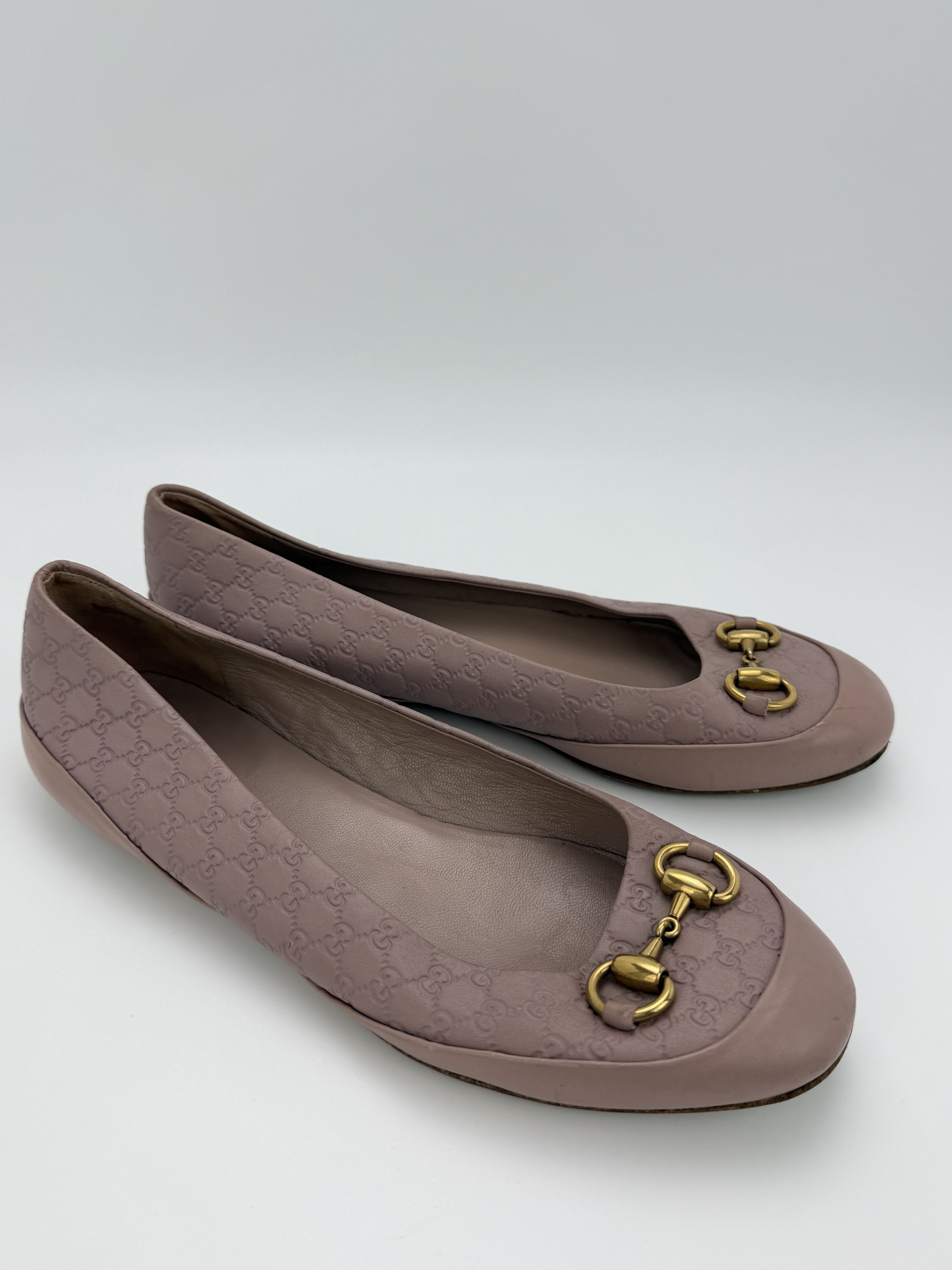 Gucci Gucci Guccissima Horsebit Leather Ballet Flats Shoes Size US 6.5 / IT 36.5 - 3 Thumbnail