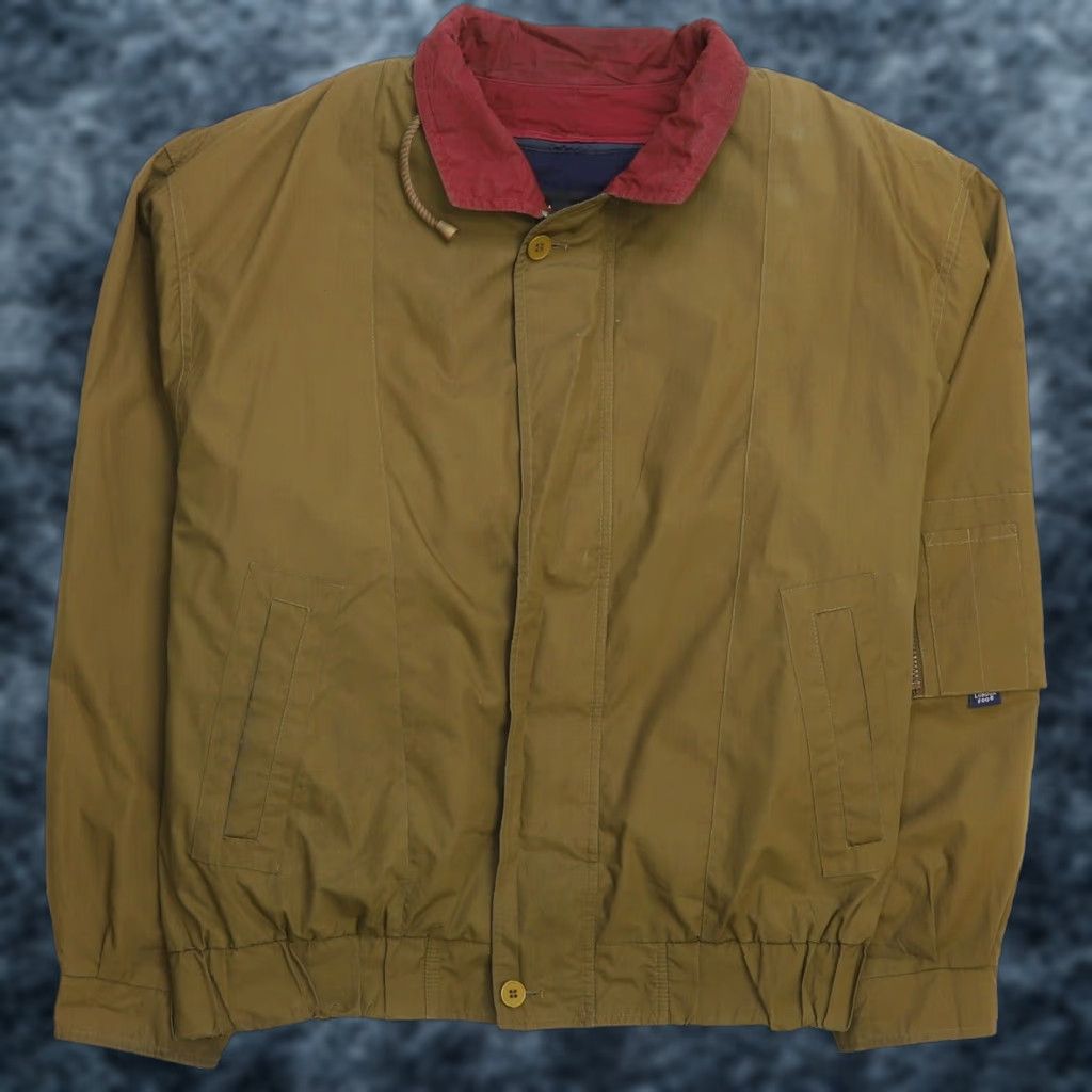 VINTAGE London Fog Bomber Jacket Men XL Green - Regular Fit Mid-Length Fall/Winter Casual Style London Theme