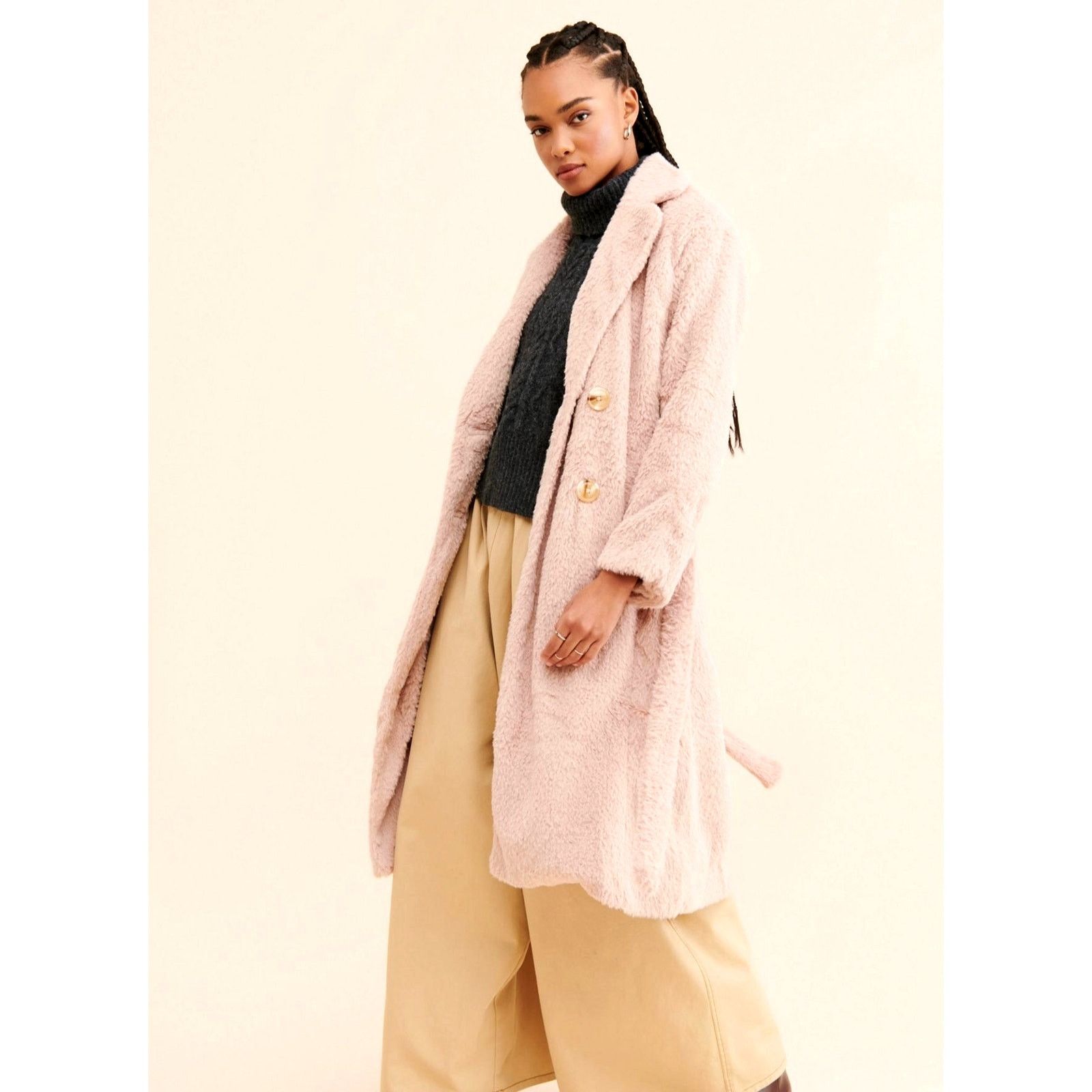 Free People Free People Cuff it Coat Pink size S Size S / US 4 / IT 40 - 3 Thumbnail