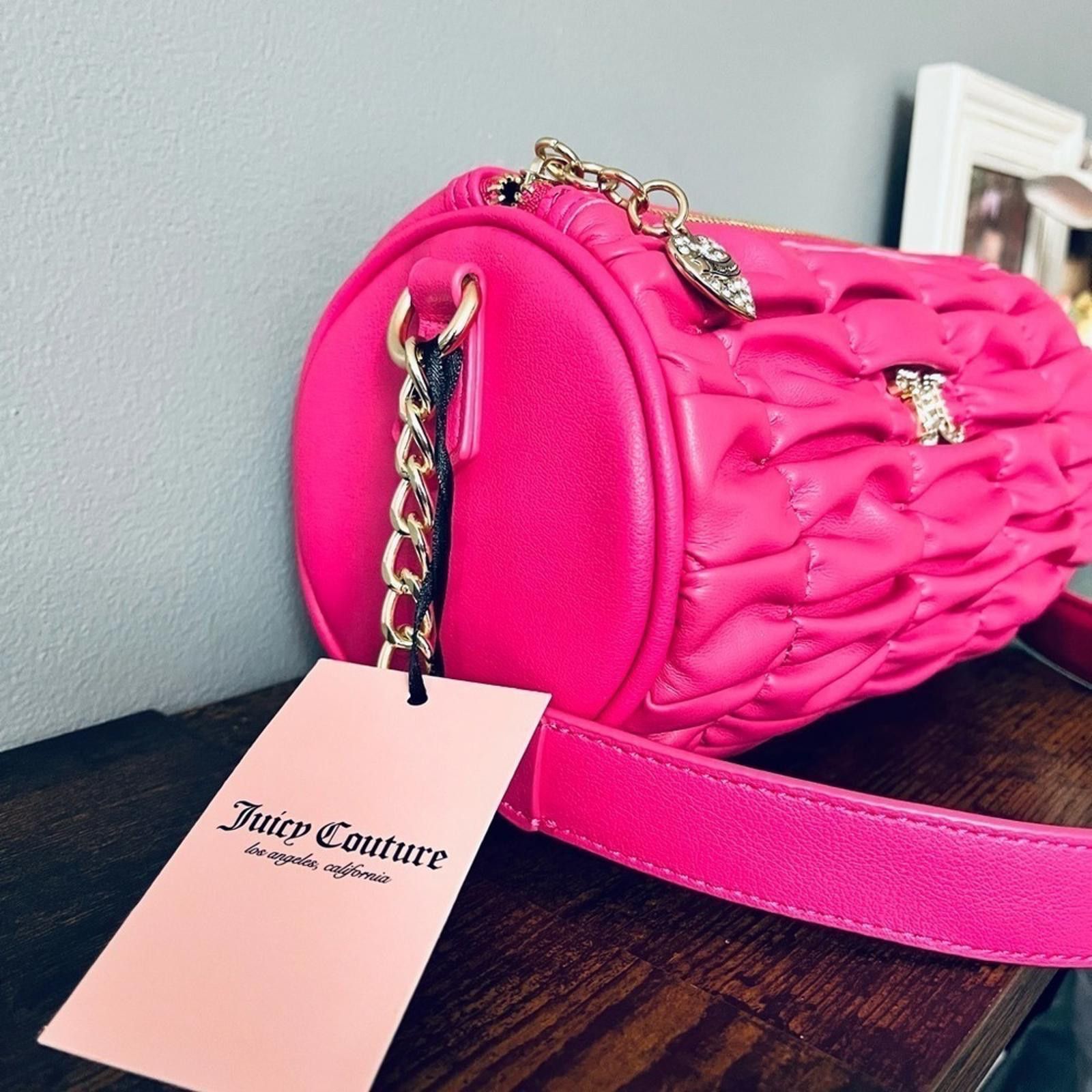Juicy Couture Juicy Couture Pink Flash Run the World Shoulder Barrel Bag Size ONE SIZE - 2 Thumbnail