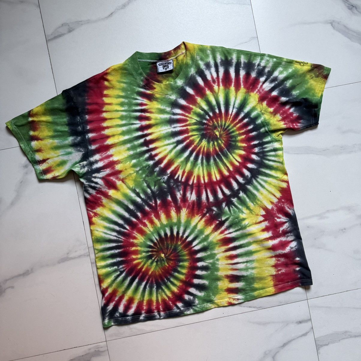 Lee Vintage Lee Brushed Cotton Tie Dye T-Shirt Size US XL / EU 56 / 4 - 3 Thumbnail