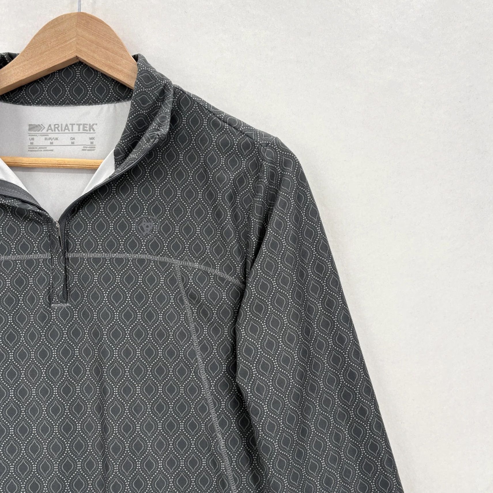 Ariat Ariat Lowell 3.0 Pullover Womens M Gray 1/4 Zip ARIATTEK Riding Long Sleeve Size M / US 6-8 / IT 42-44 - 2 Thumbnail