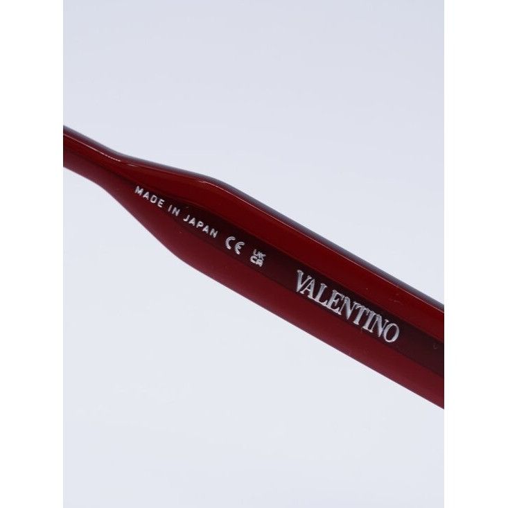 Valentino V-GOLD I VLS-162C Sunglasses Burgundy Square Frame display picture 1