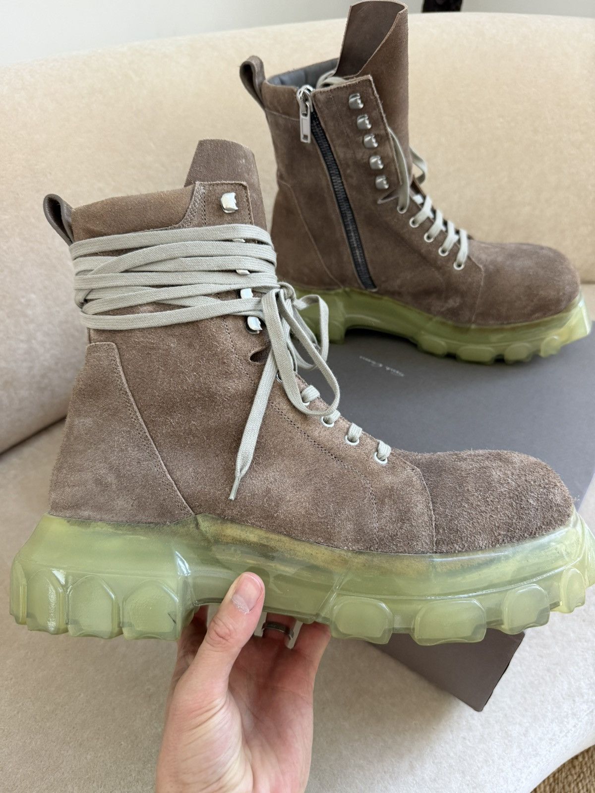 Rick Owens Rick Owens Tractor boots size 45 Size US 11.5 / EU 44-45 - 2 Thumbnail