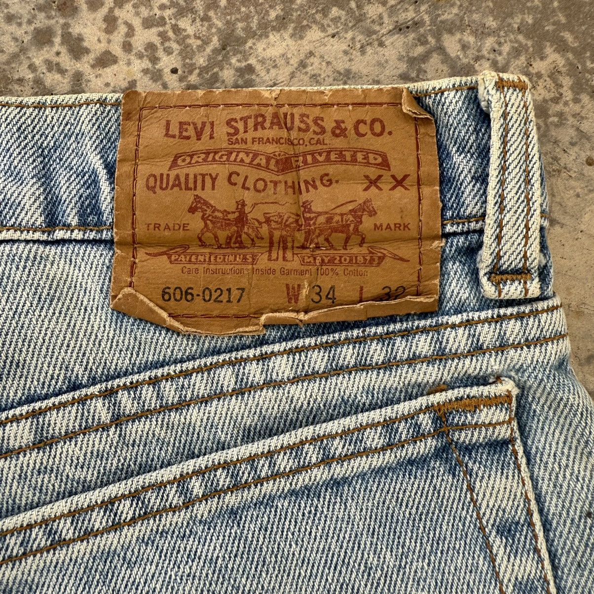 Jean × Levi's × Vintage VINTAGE LEVI’S 606 FADED RUSTY JEAN DENIM PANTS Size US 34 / EU 50 - 12 Thumbnail