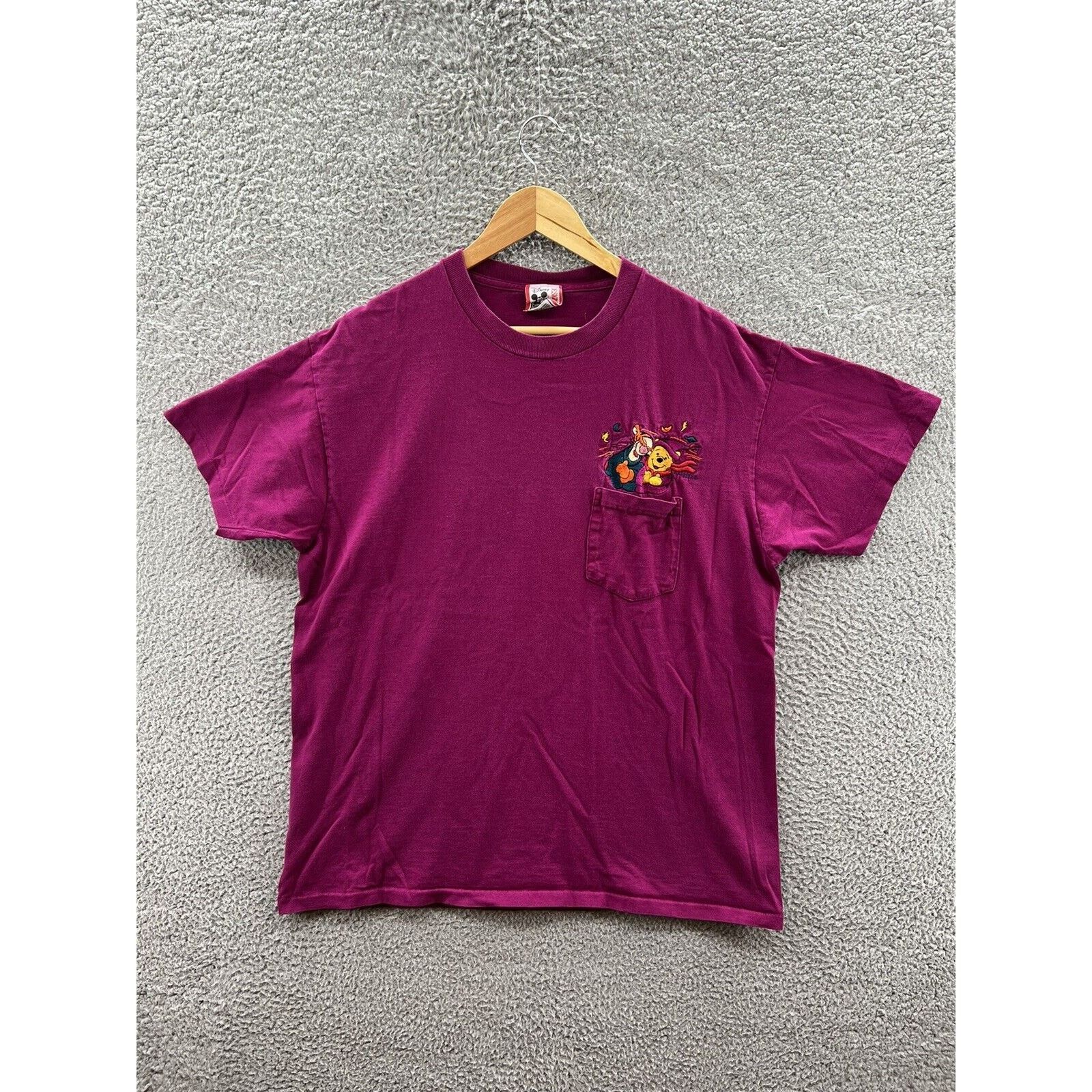 Disney Disney Designs Tigger Winnie The Pooh Fall Burgundy Tee Size US XL / EU 56 / 4 - 1 Thumbnail