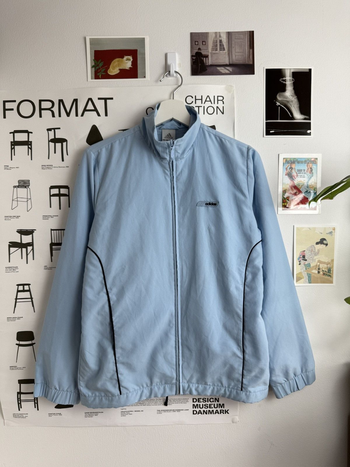 Adidas × Vintage VIntage y2k Adidas babyblue track jacket M blockcore skate Size US S / EU 44-46 / 1 - 1 Thumbnail
