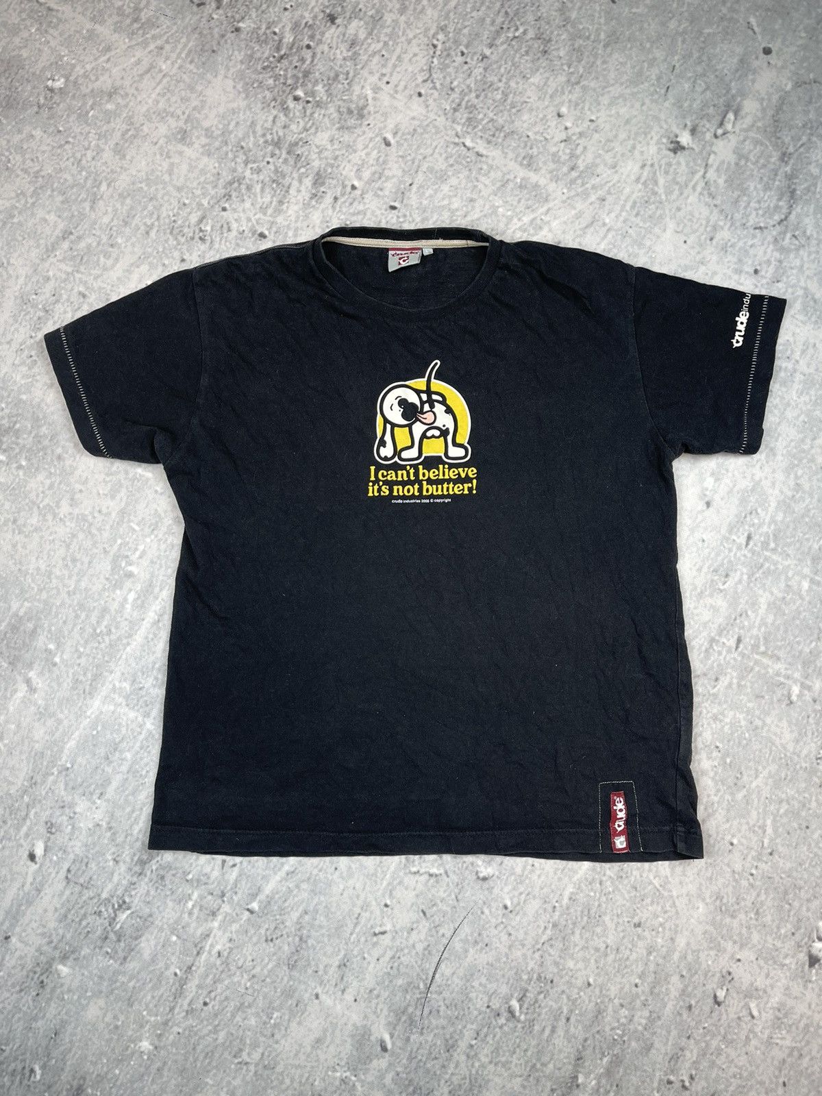 Vintage Cruda Humor tee doggy * I can’t believe it’s not a butter * Size US L / EU 52-54 / 3 - 2 Thumbnail