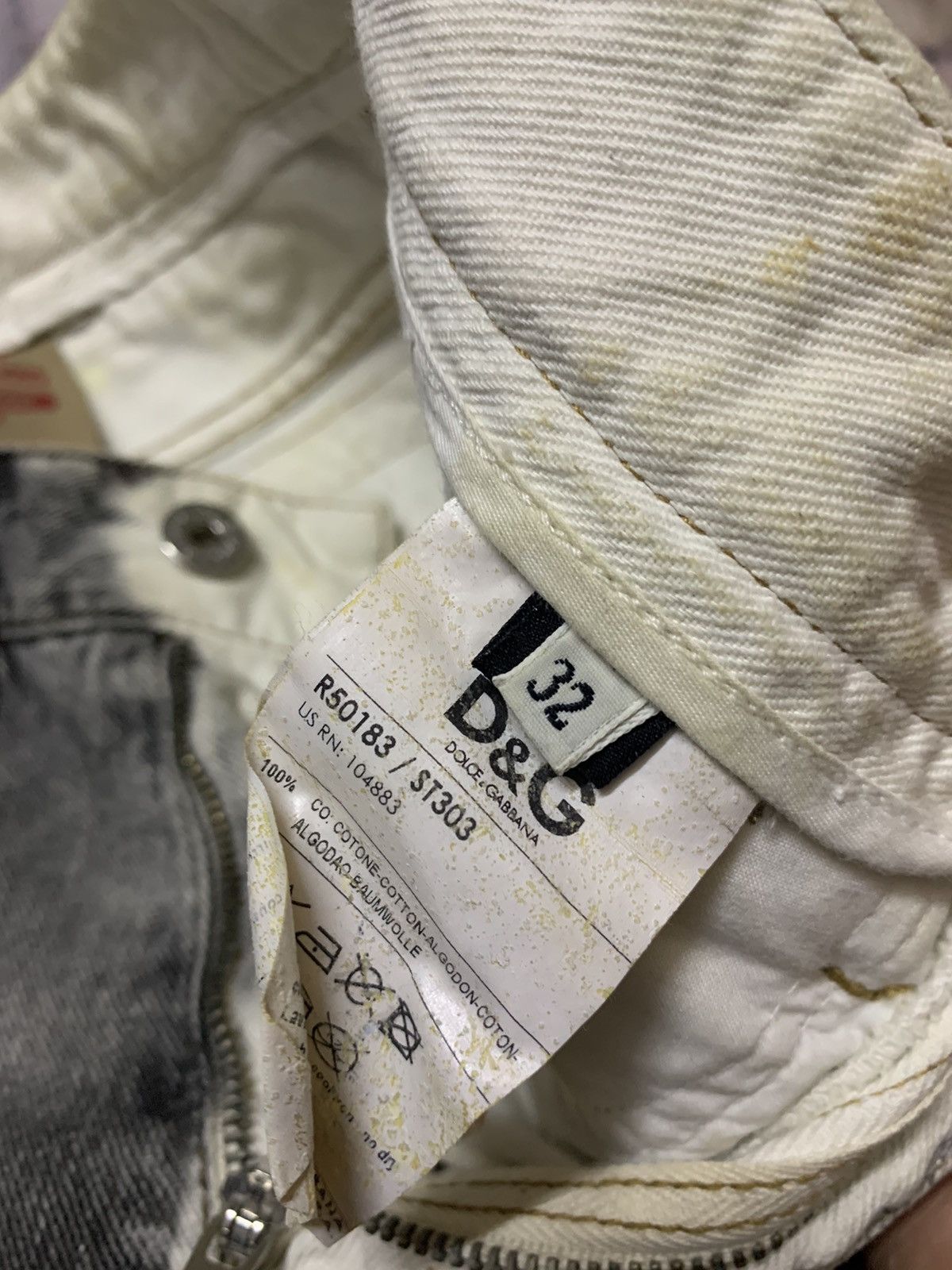 Dolce & Gabbana Dolce Gabbana Bondage Stone Wash Tight Slim Fit Denim Size US 30 / EU 46 - 9 Thumbnail
