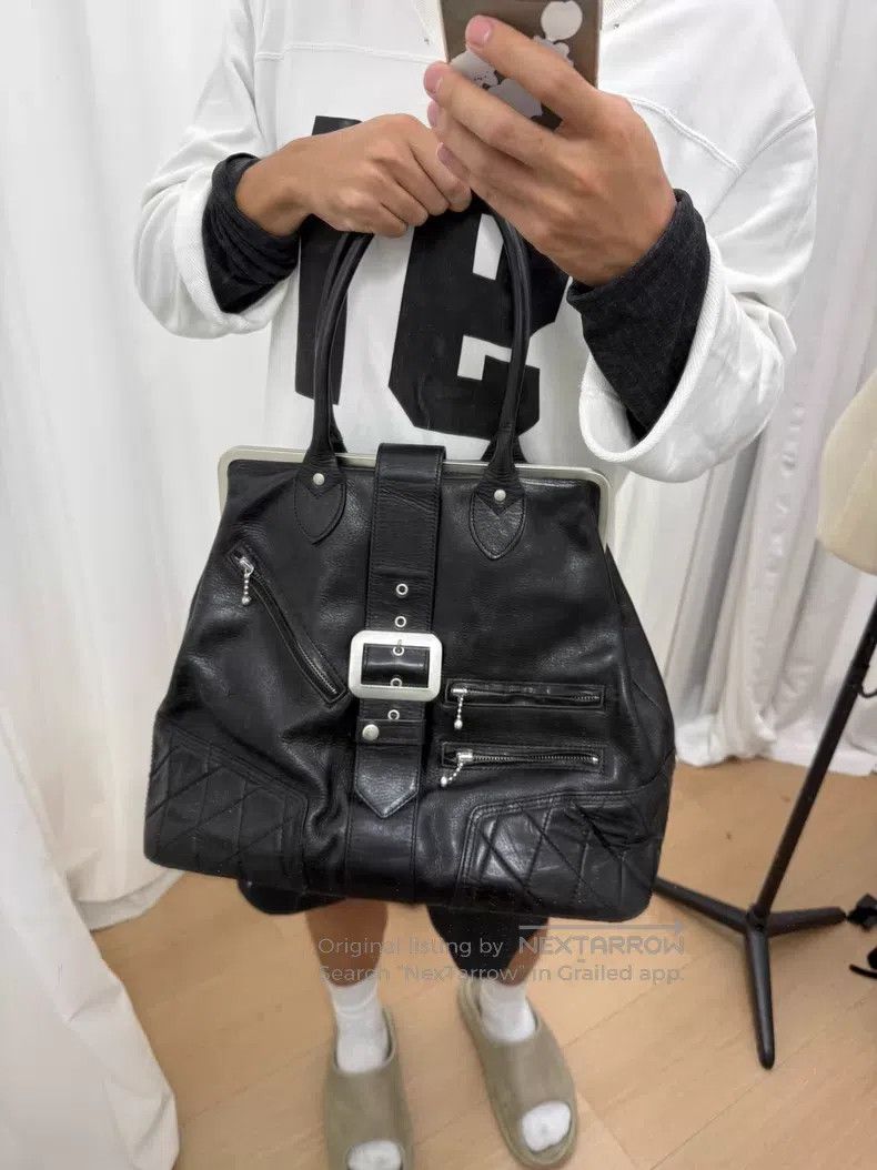 Junya Watanabe Junya Watanabe Motorcycle-style leather tote| Size ONE SIZE - 7 Thumbnail