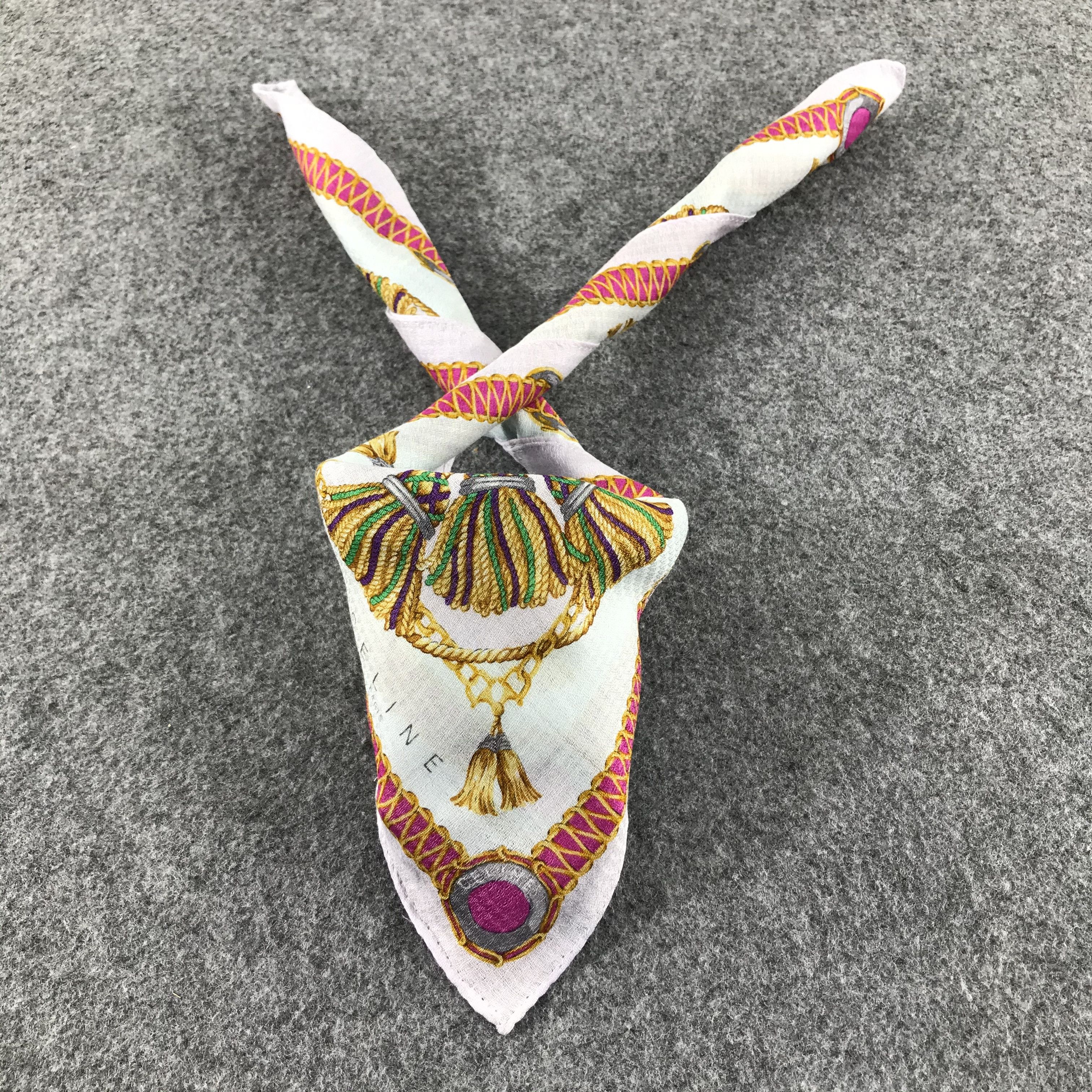 Vintage Celine Handkerchief Neckerchief Bandana H297 Size ONE SIZE - 1 Thumbnail