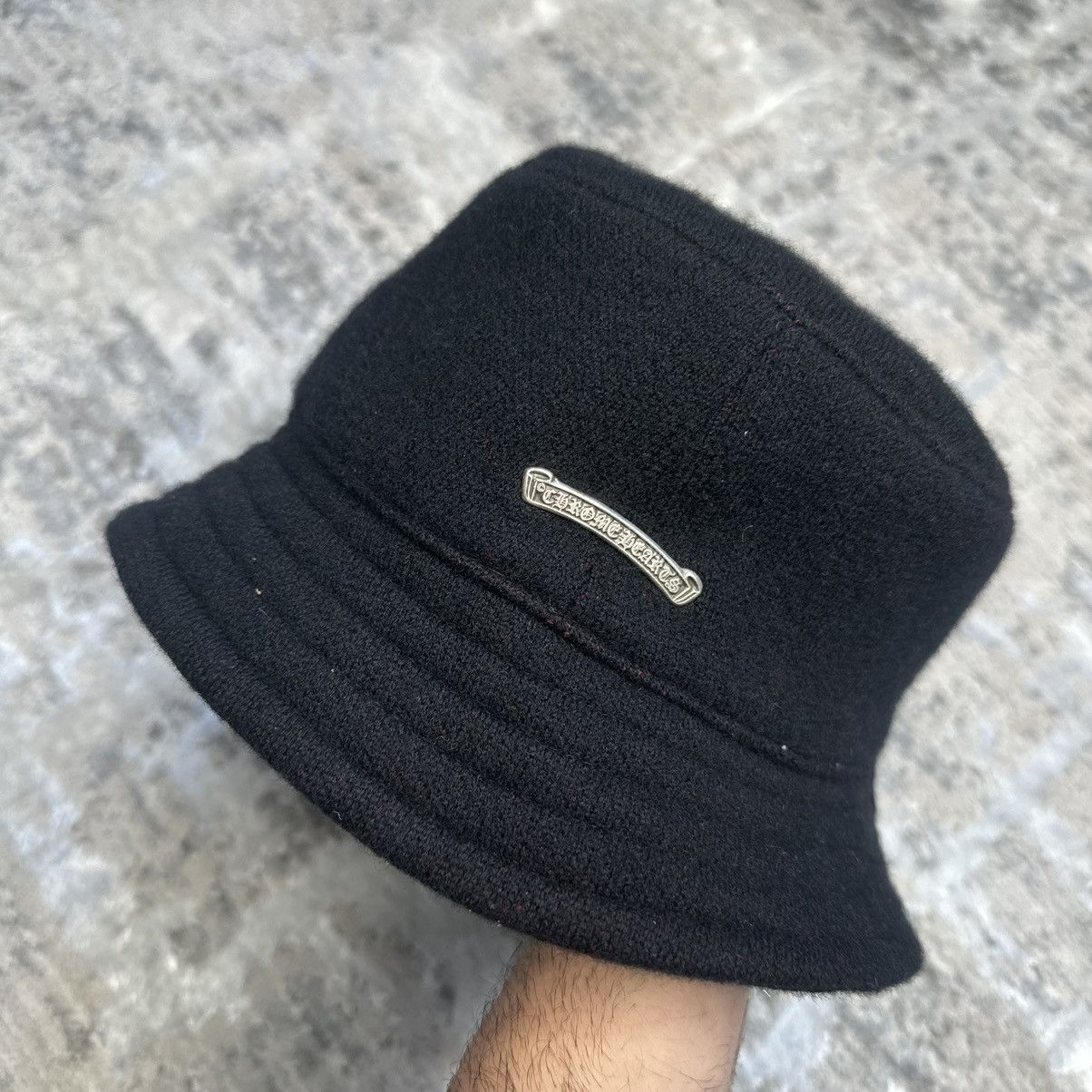 Chrome Hearts Cashemere CH bucket hat ‘navy’ Size 34 - 6 Thumbnail