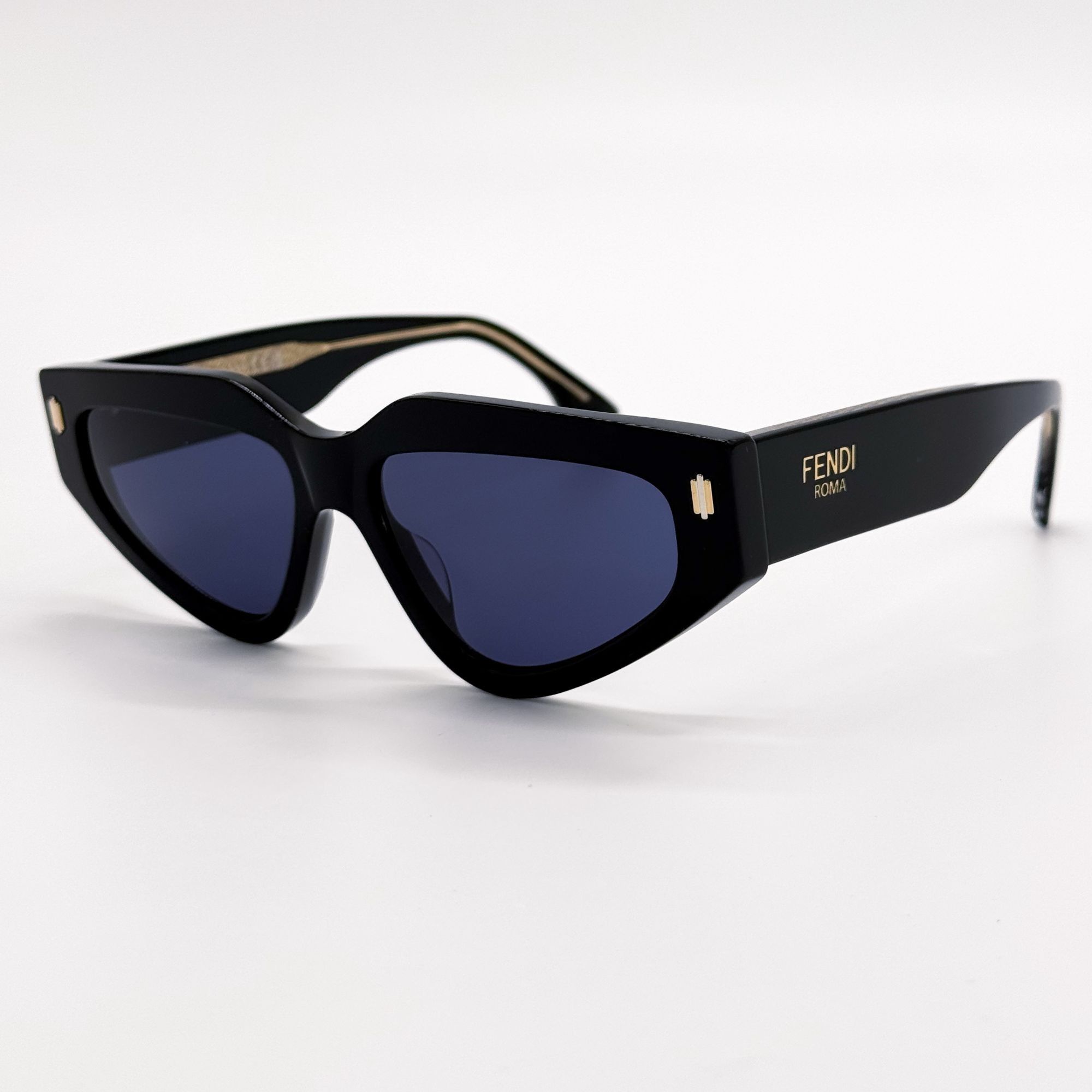 Fendi NEW FENDI SUNGLASSES FE40163U 01V BLACK/BLUE WOMEN EYEWEAR Size ONE SIZE - 2 Thumbnail