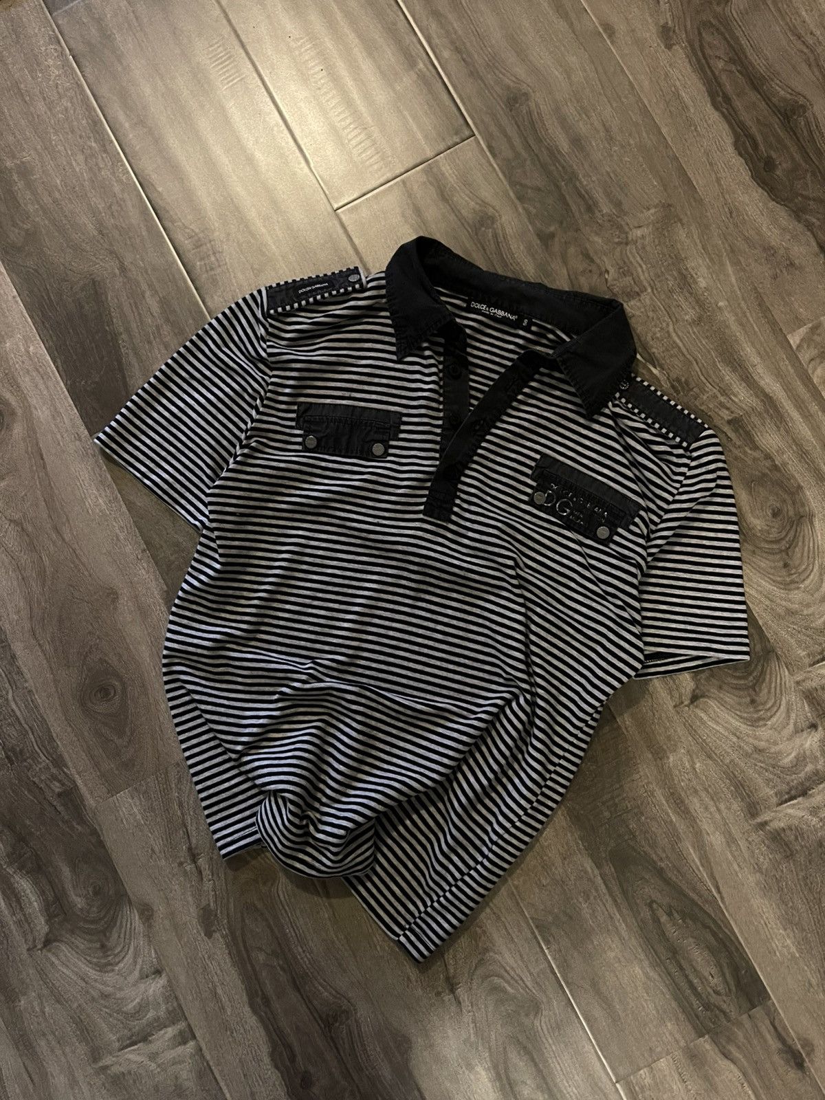 Dolce & Gabbana Striped Collar Shirt