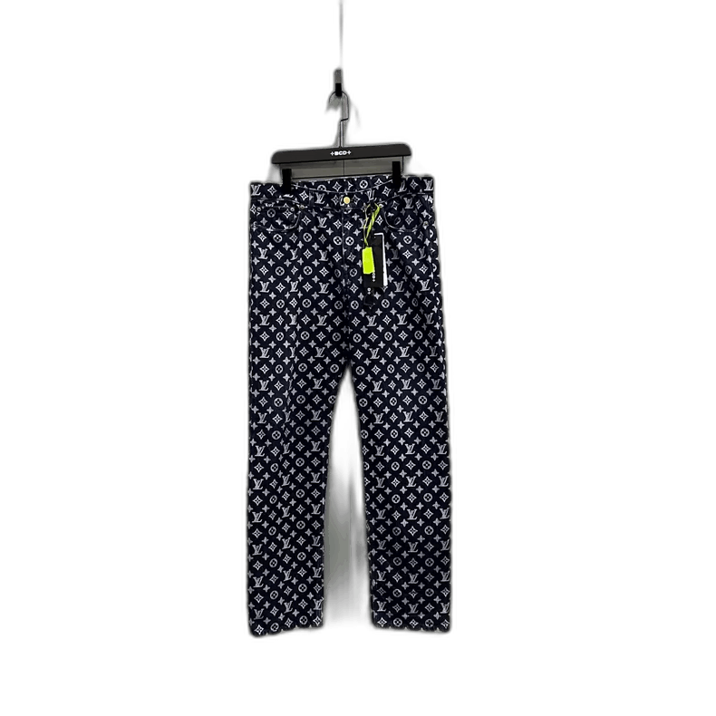 Louis Vuitton Louis Vuitton Blue Monogram Denim Pants -2505 Size US 36 / EU 52 - 1 Thumbnail