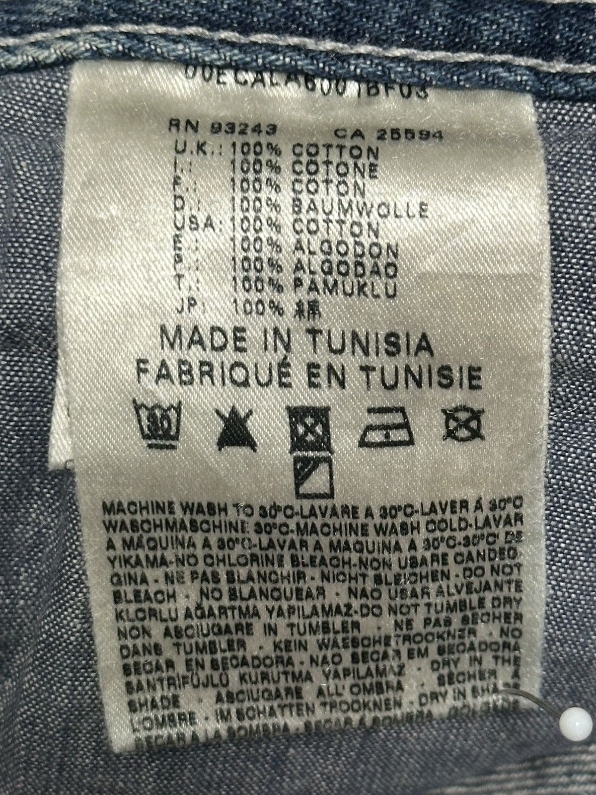 Diesel Vintage Diesel Distressed Ripped Jeans Straight With Faded Size US 34 / EU 50 - 19 Thumbnail