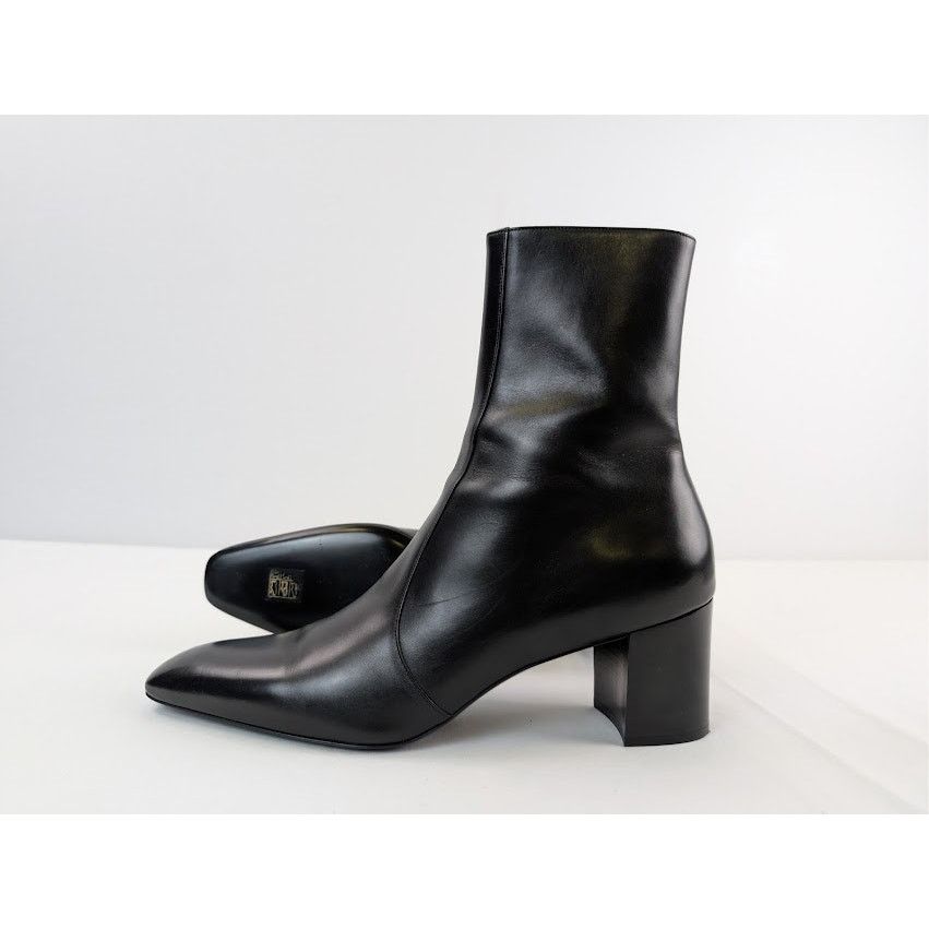 Saint Laurent Paris o1rshd1 XIV 70 Zipped Boot in Nero Size US 10 / EU 43 - 13 Thumbnail
