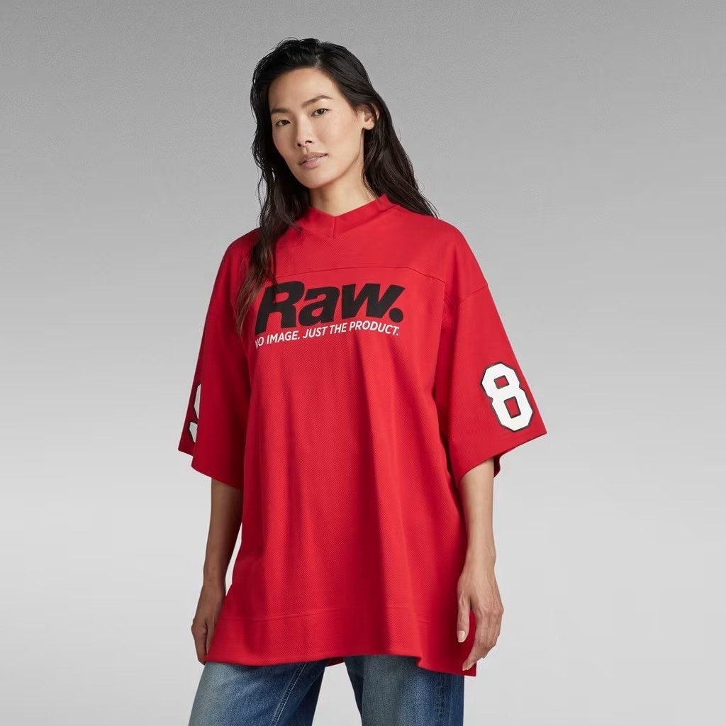 G-Star G Star Raw Women's 5XL RAW Tight Mock V-Neck OVERSIZED Shirt Size XL / US 12-14 / IT 48-50 - 1 Thumbnail