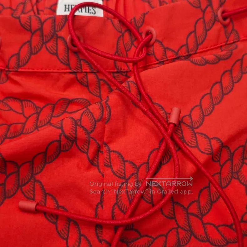 Hermes Hermes Red Rope Pattern Shorts Size 25" / US 0 / IT 36 - 7 Thumbnail