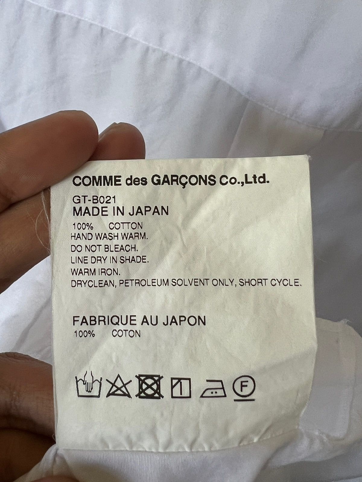 Comme des Garcons 2017 Comme des Garçons Shaped Cut-Off Button Up Shirt Size US L / EU 52-54 / 3 - 22 Thumbnail