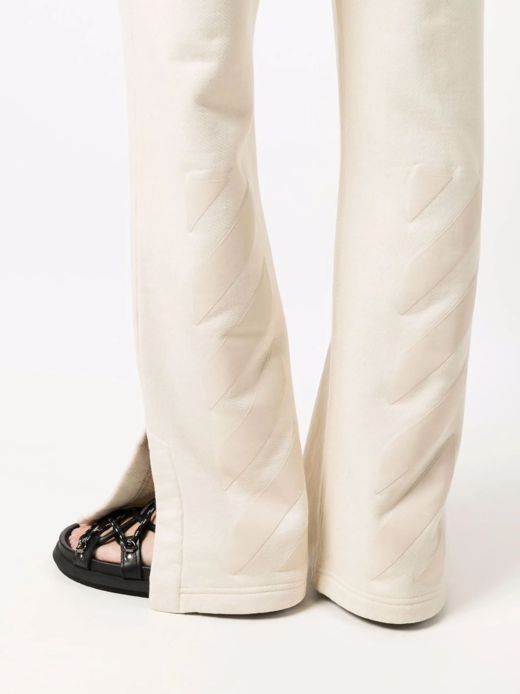 o1gr1nt0125 Diag Tapered Sweatpant in Off White